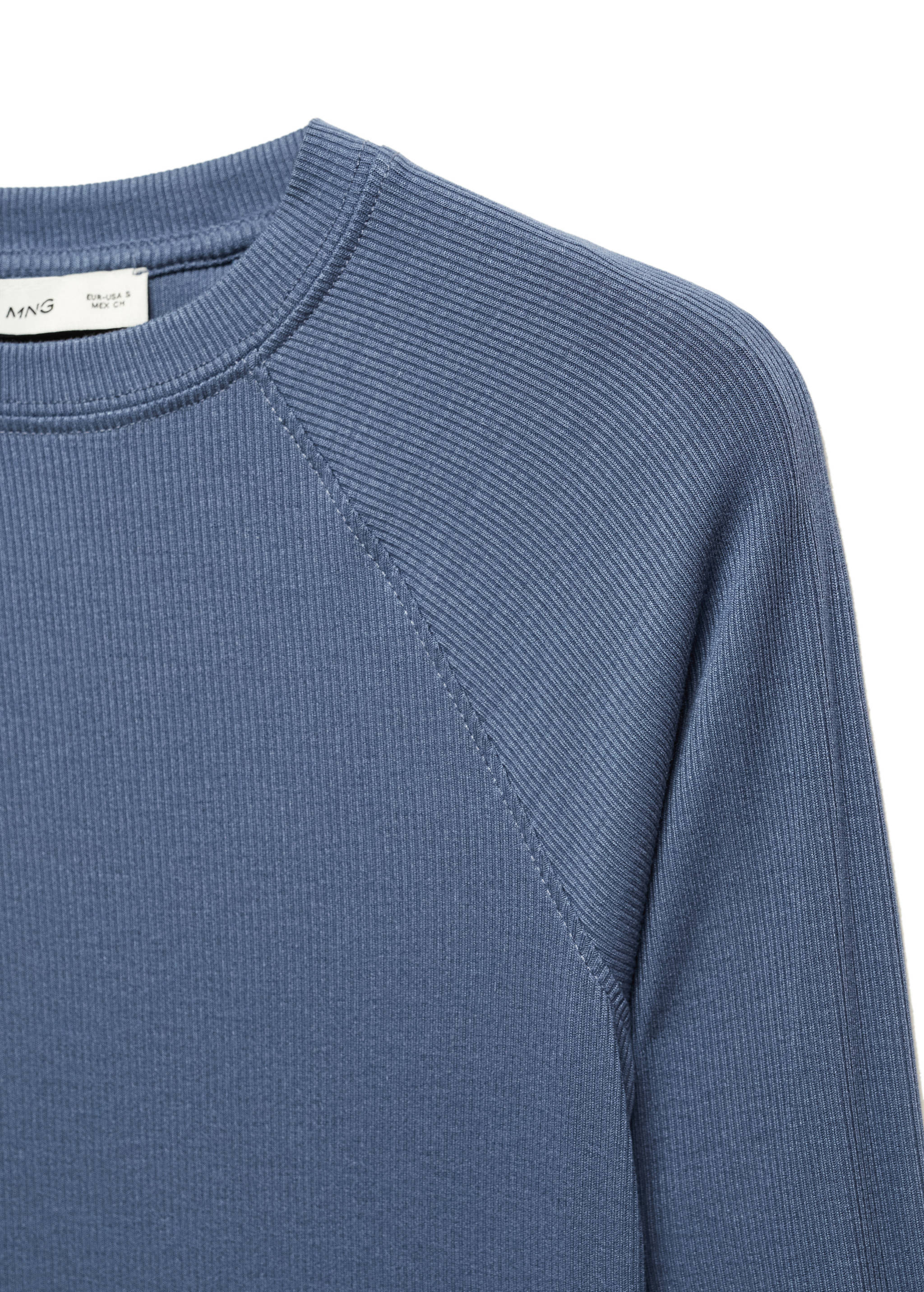 Camiseta manga larga canalé - Detalle del artículo 8