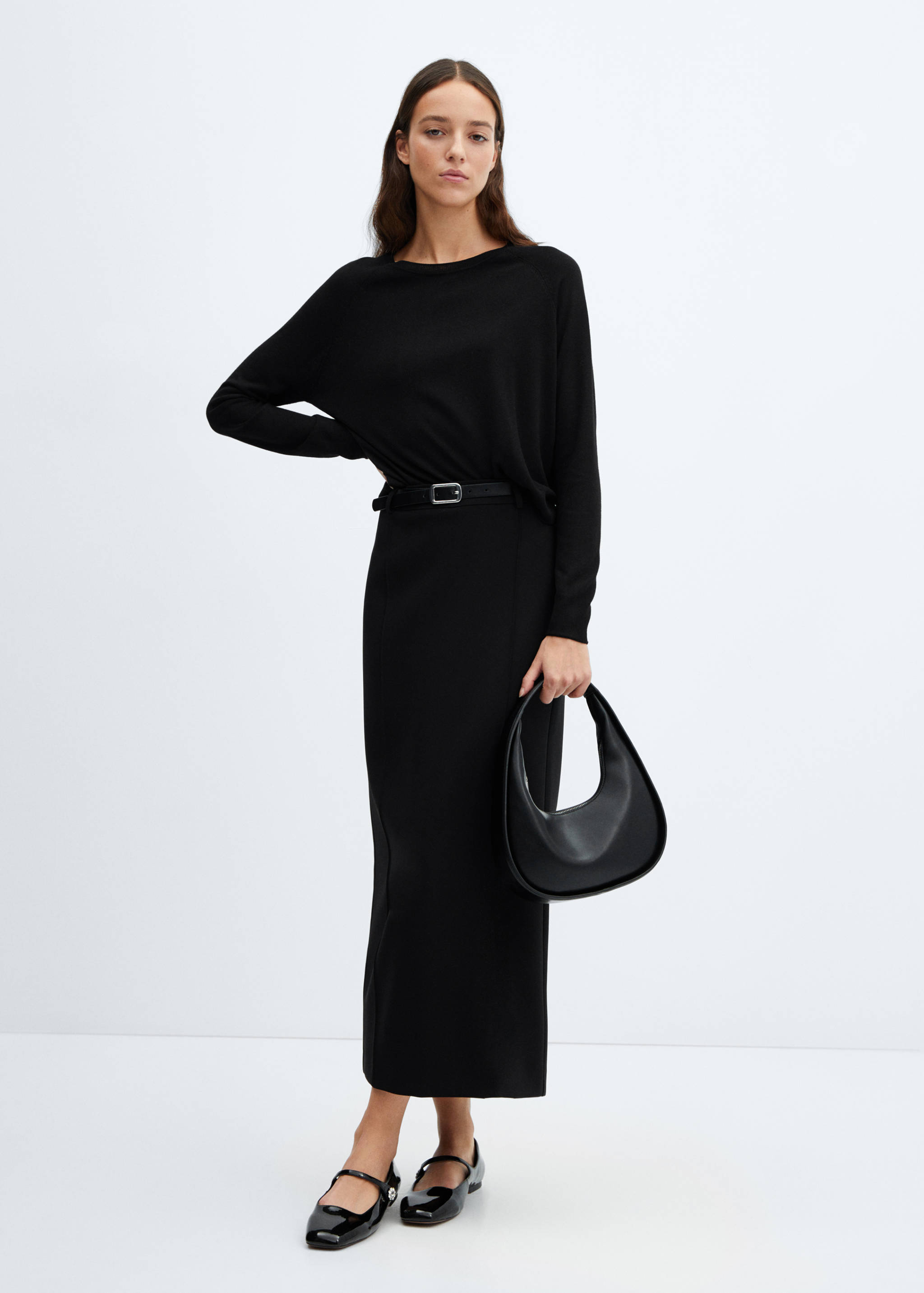 Faux-leather shoulder bag - General plane