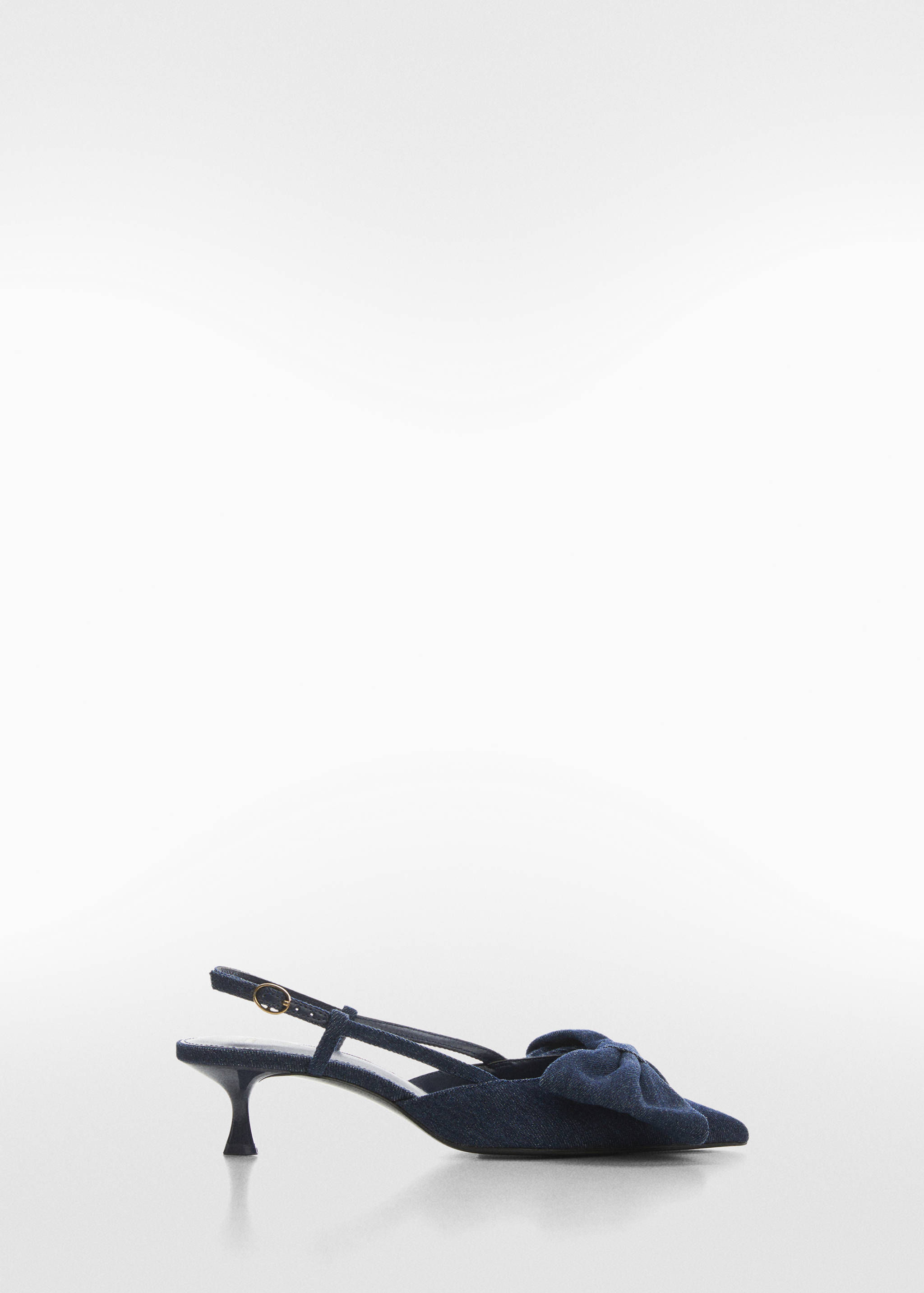 Bow-heeled denim shoes - Article without model