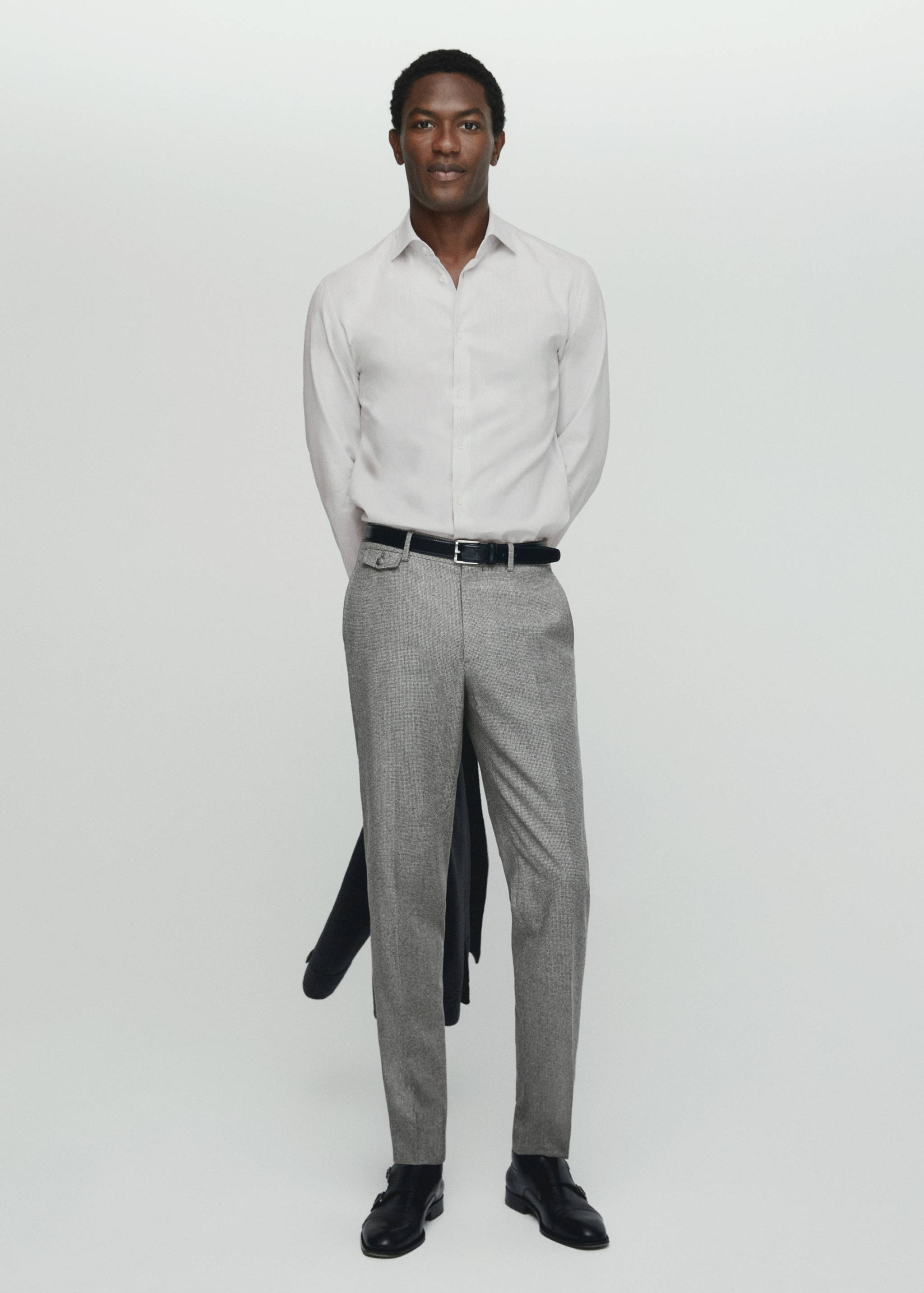 Рубашка 100% хлопок со структурой - Общий план