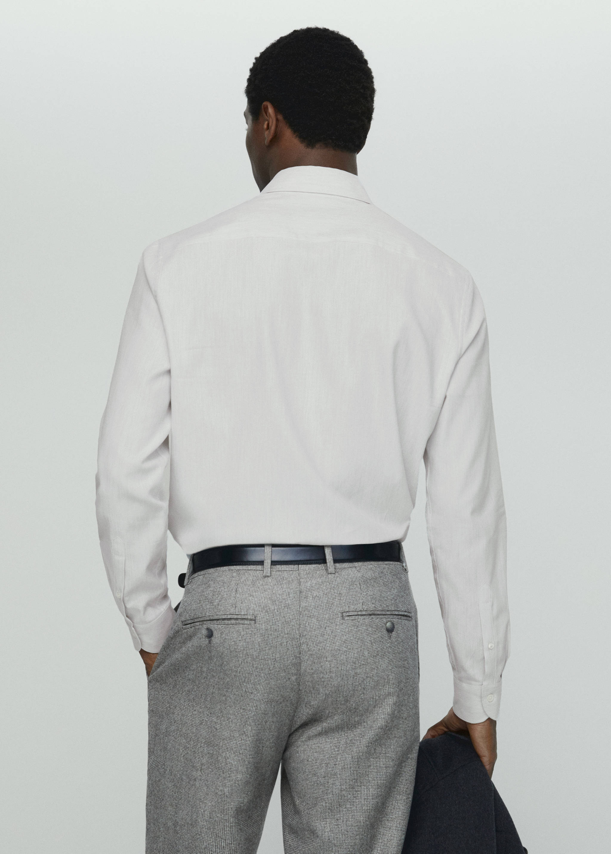 Рубашка 100% хлопок со структурой - Обратная сторона изделия