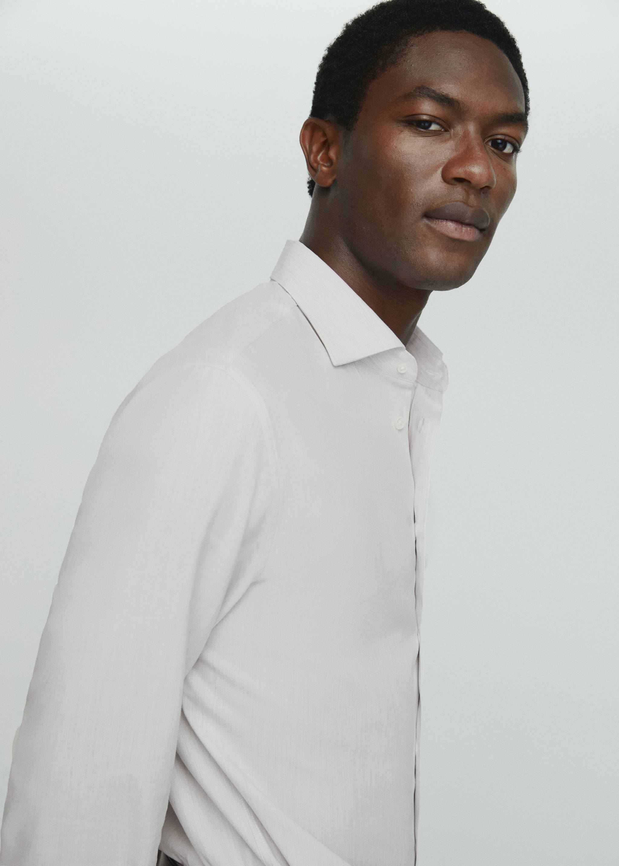 Рубашка 100% хлопок со структурой - Деталь изделия 4