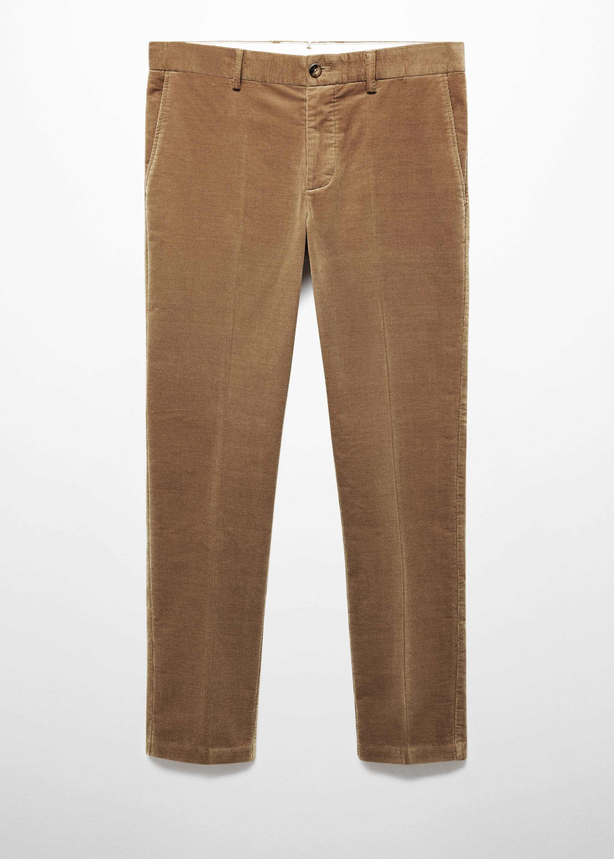 Slim-fit micro-corduroy trousers - Article without model