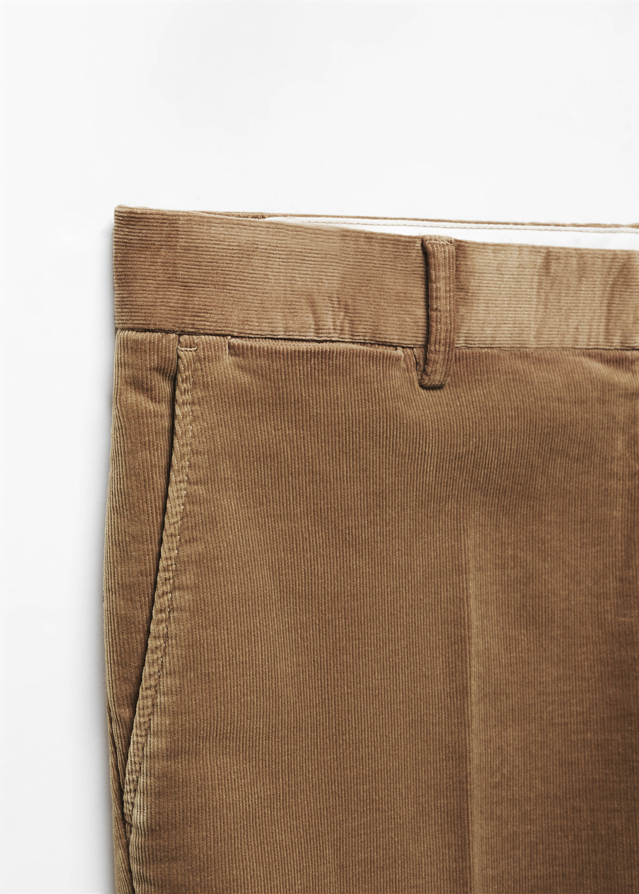 Slim-fit micro-corduroy trousers - Details of the article 8