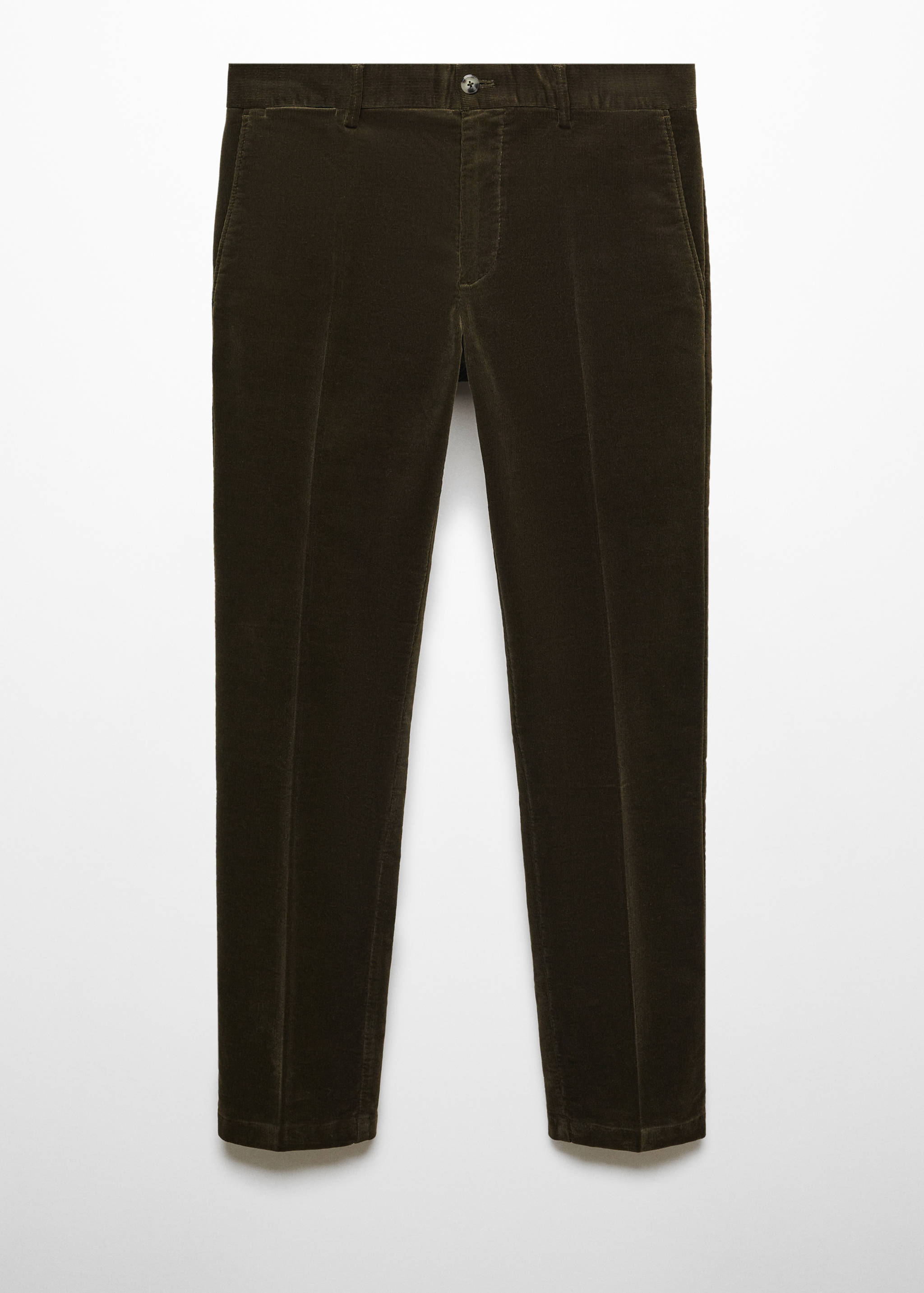 Slim-fit micro-corduroy trousers - Article without model