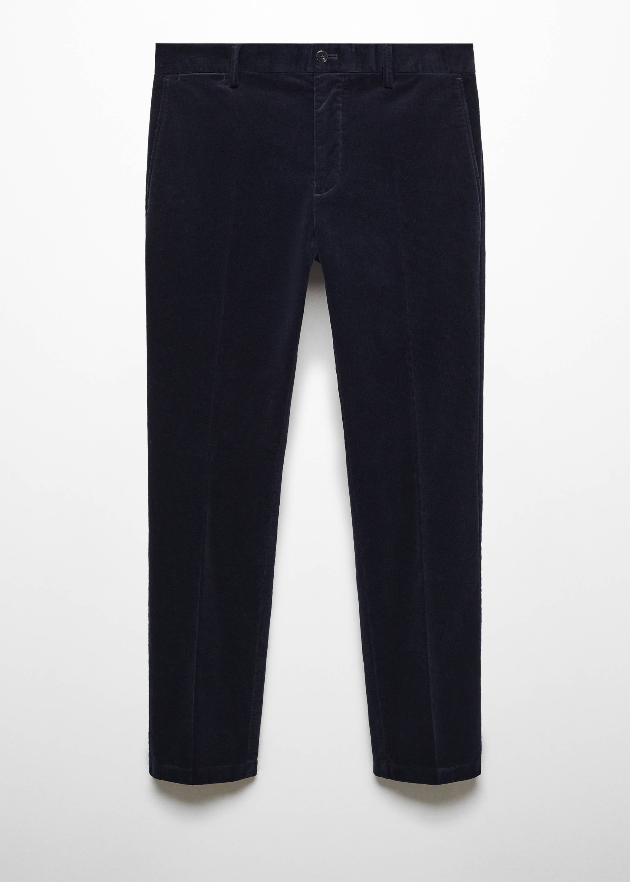 Slim-fit micro-corduroy trousers - Article without model