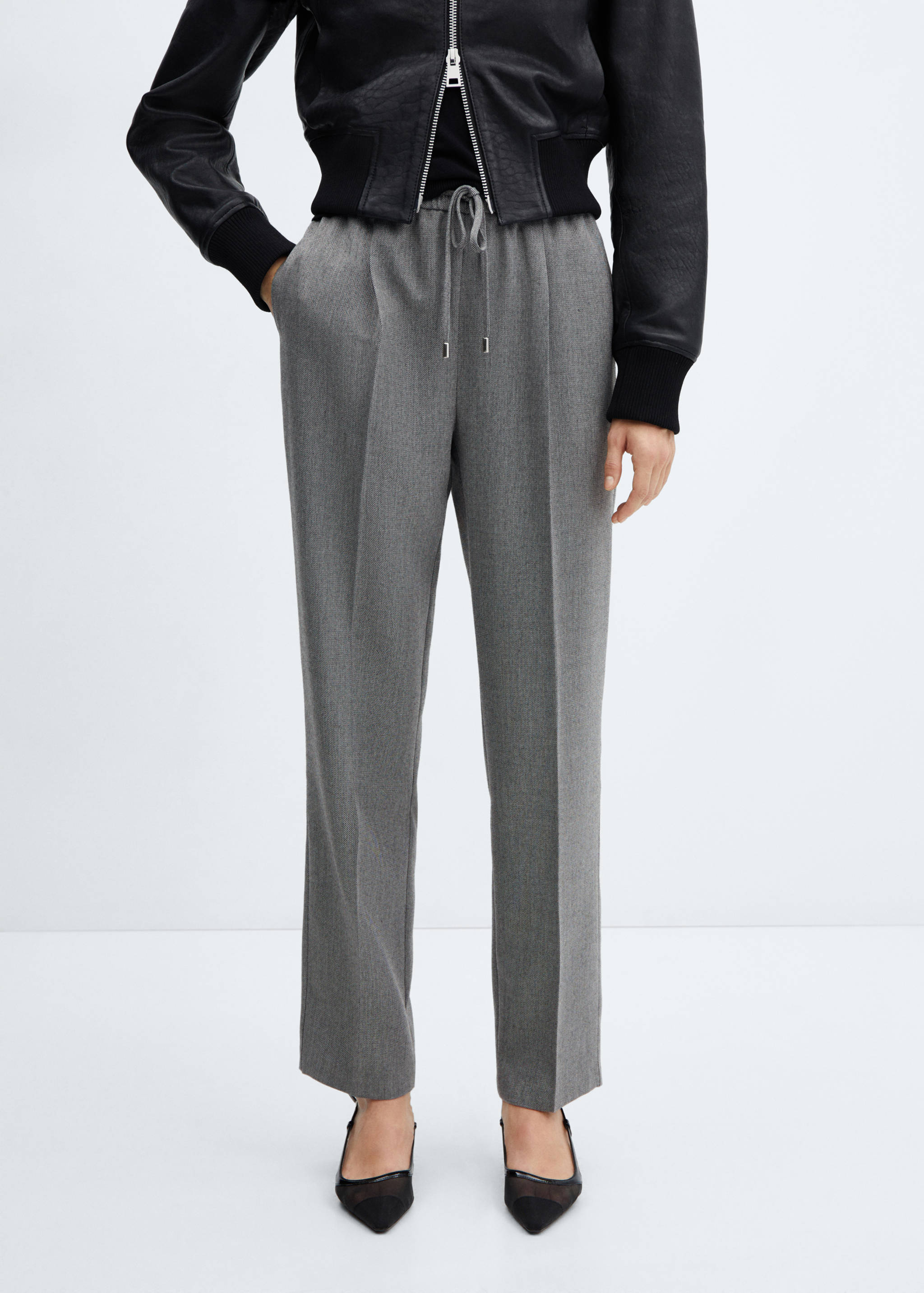 Flowy jogger trousers - Medium plane