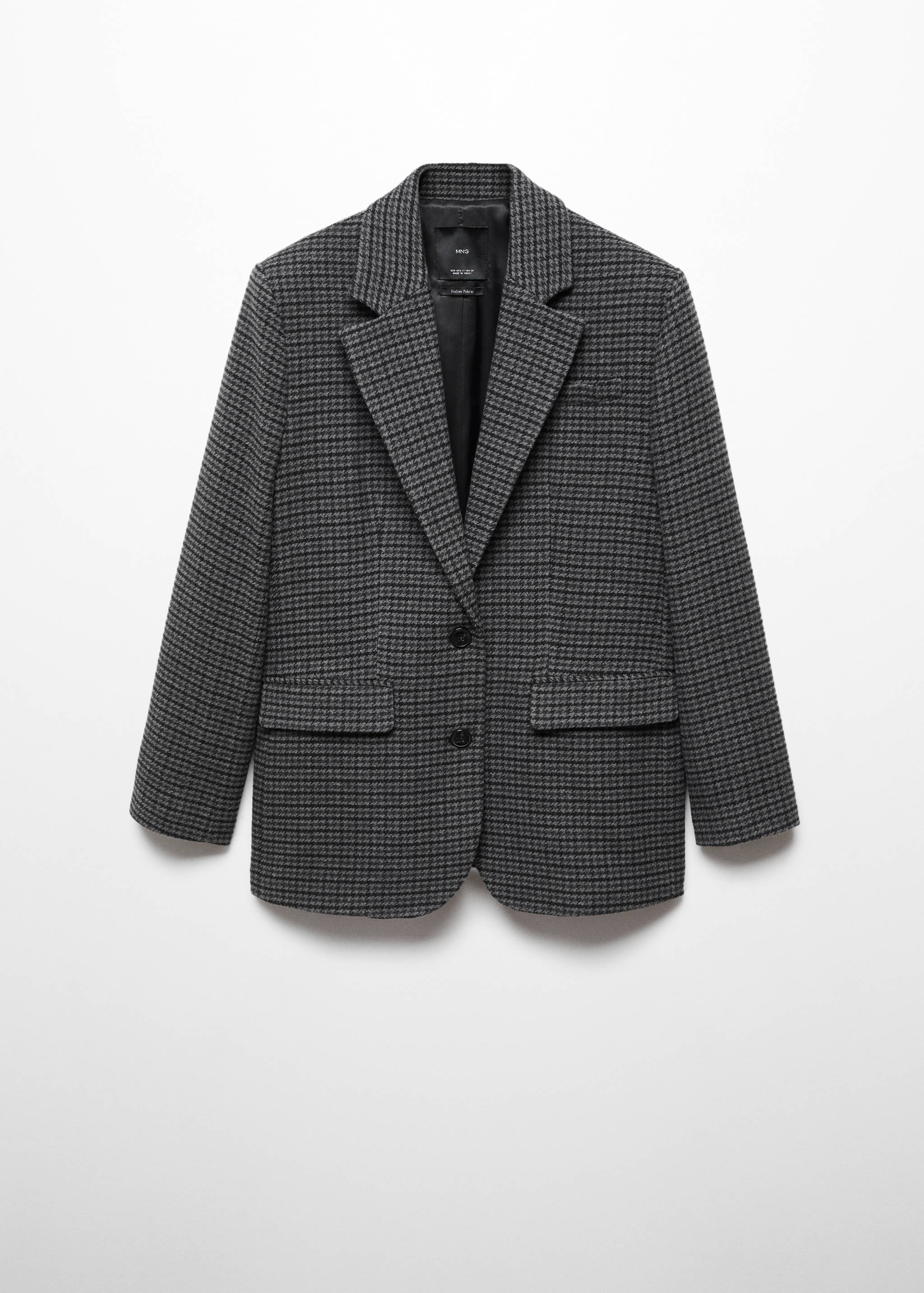 Veste structurée pied-de-poule - Article sans modèle