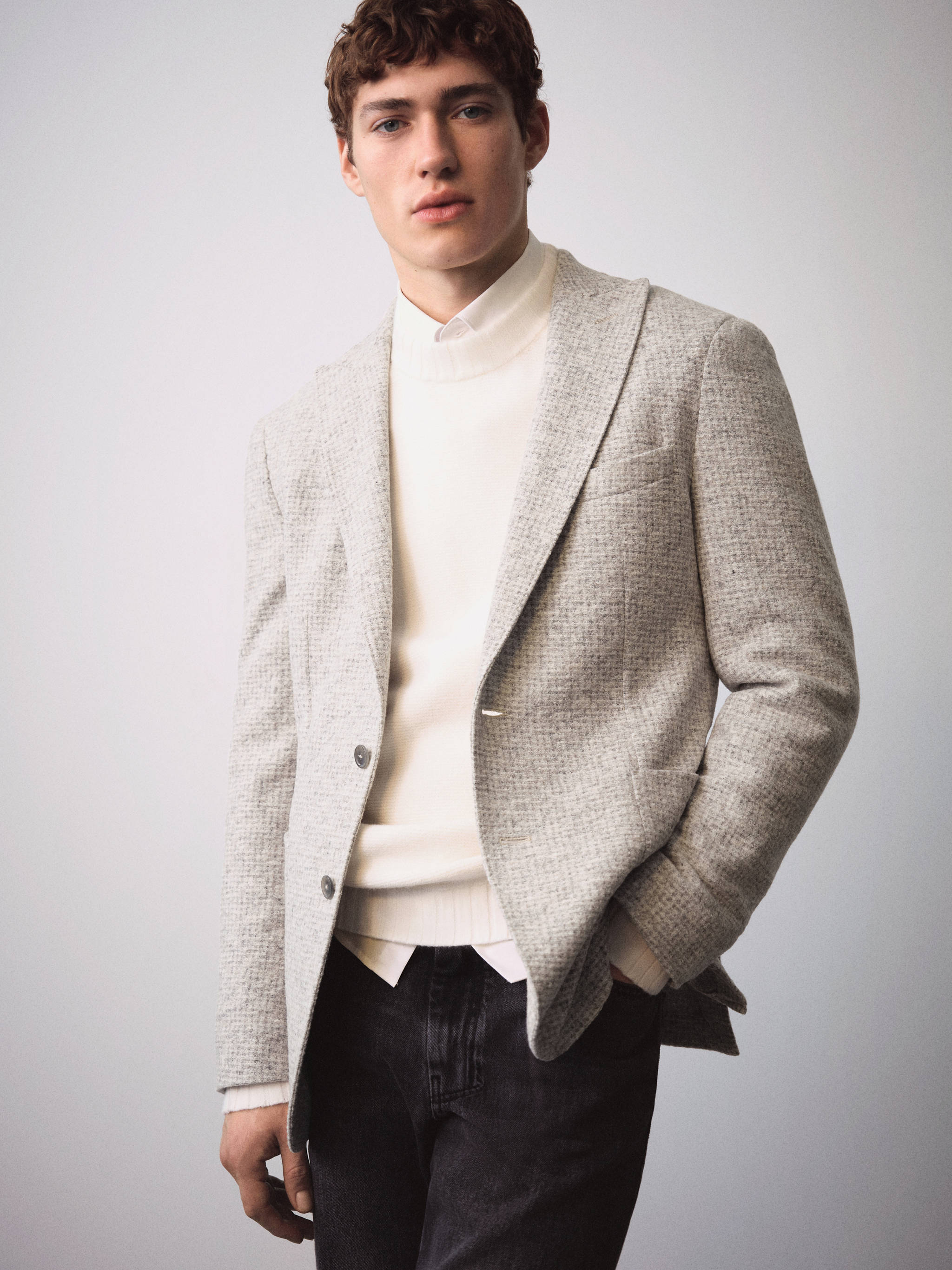 Blazer laine vierge pied-de-poule - Détail de l'article 6