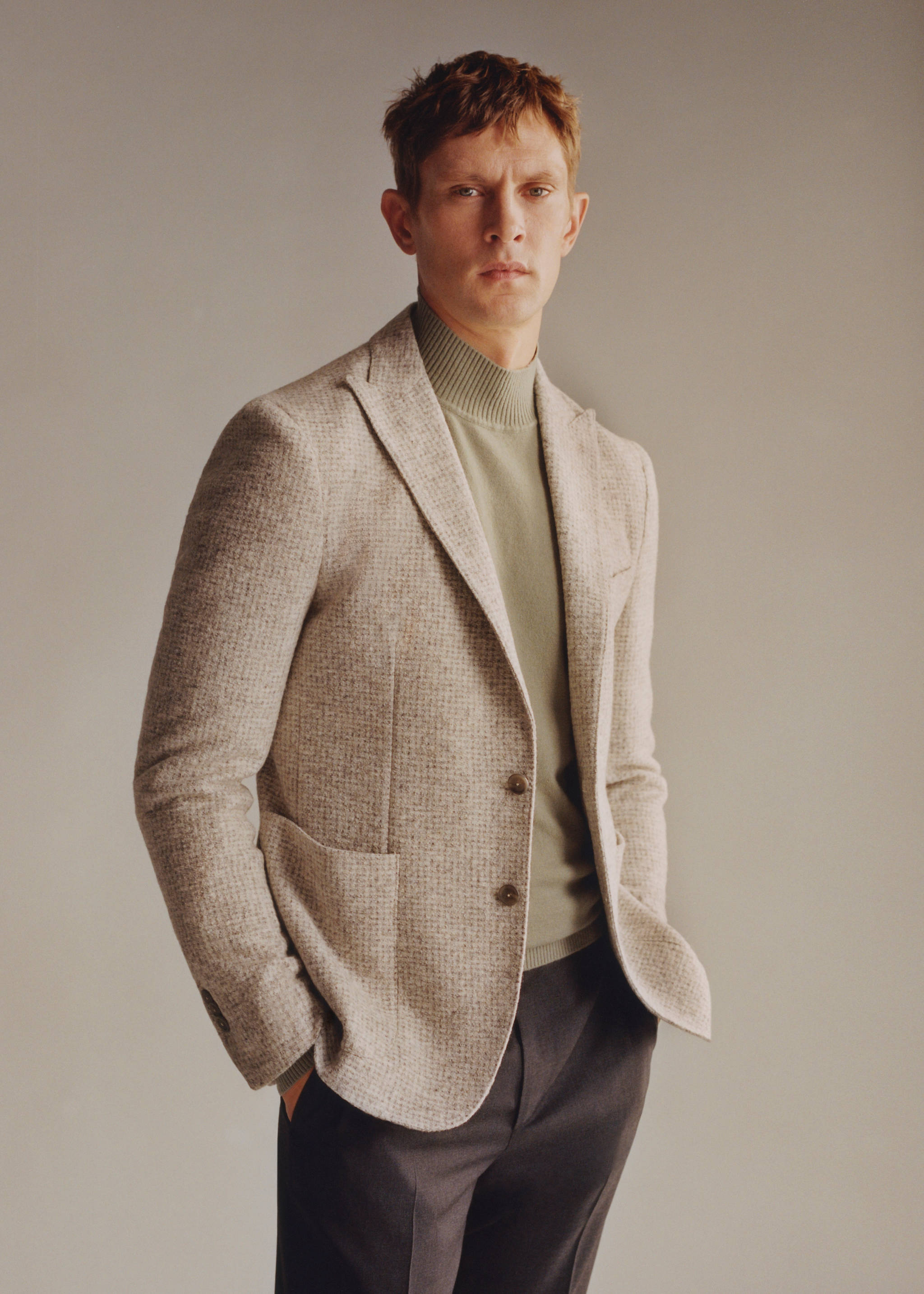 Blazer laine vierge pied-de-poule - Détail de l'article 5