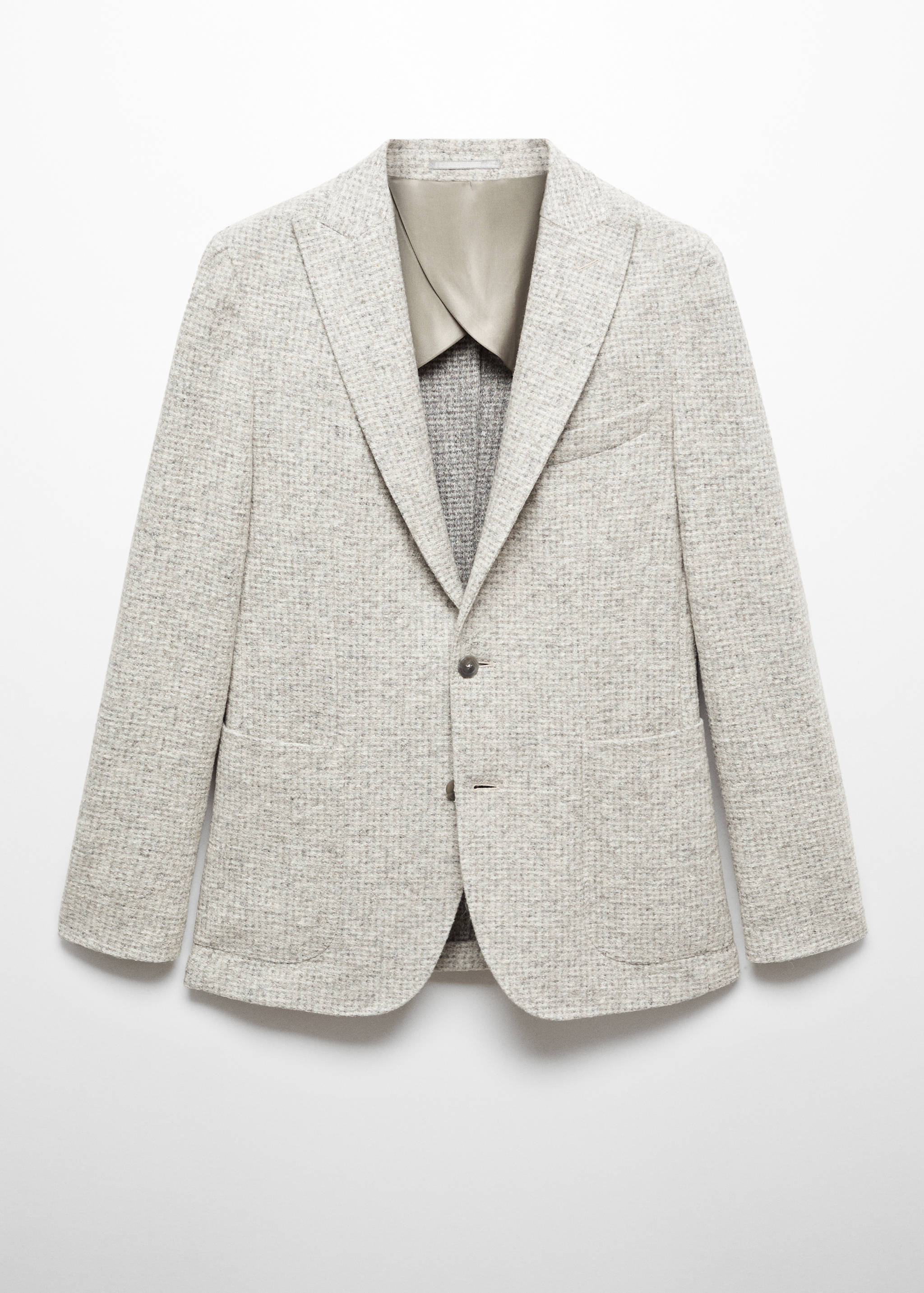 Virgin wool jacket in houndstooth wool - Article without model