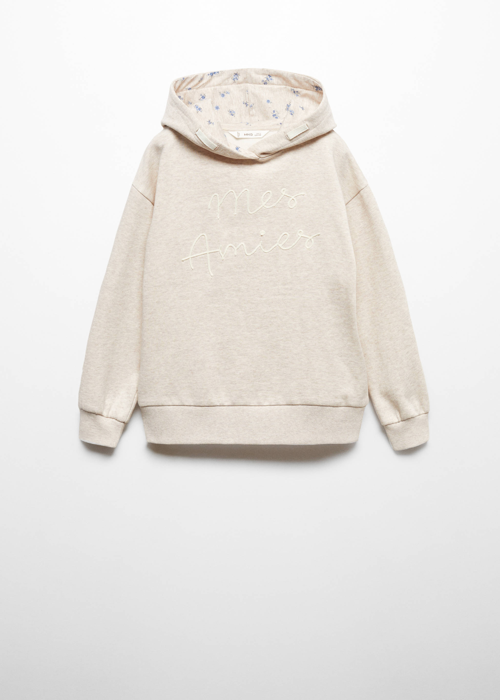 Embroidered message sweatshirt - Article without model