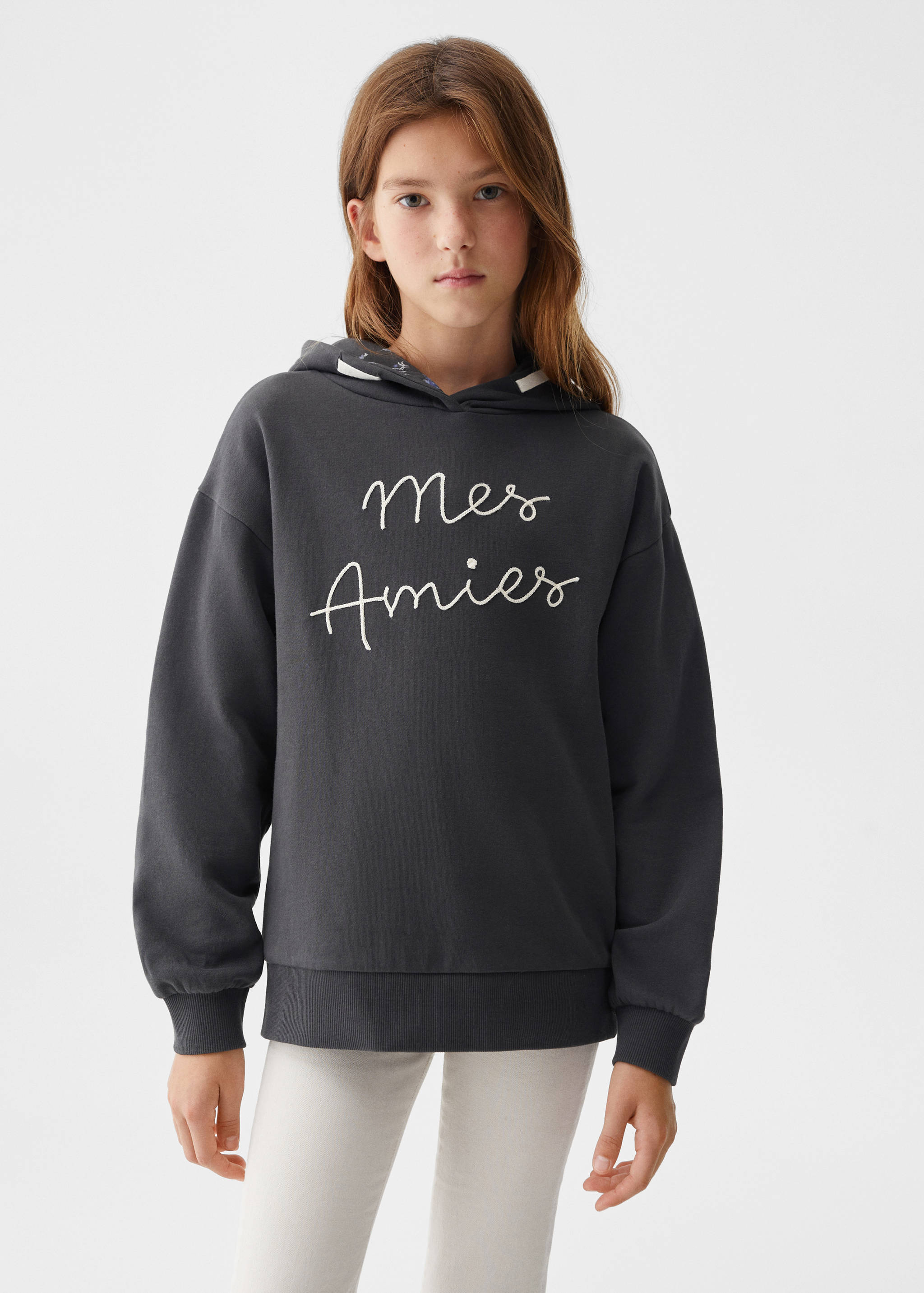 Embroidered message sweatshirt - Medium plane