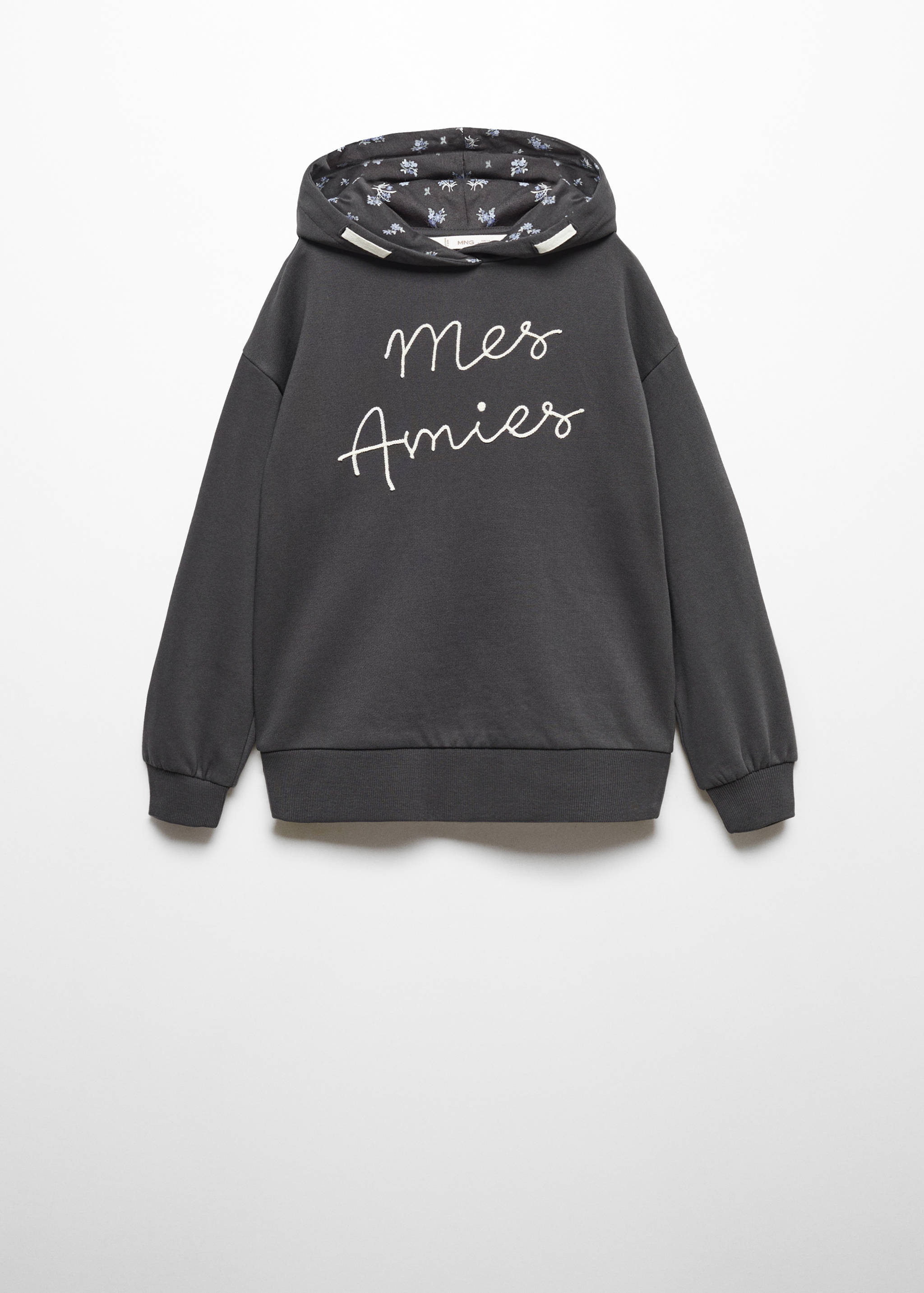 Embroidered message sweatshirt - Article without model
