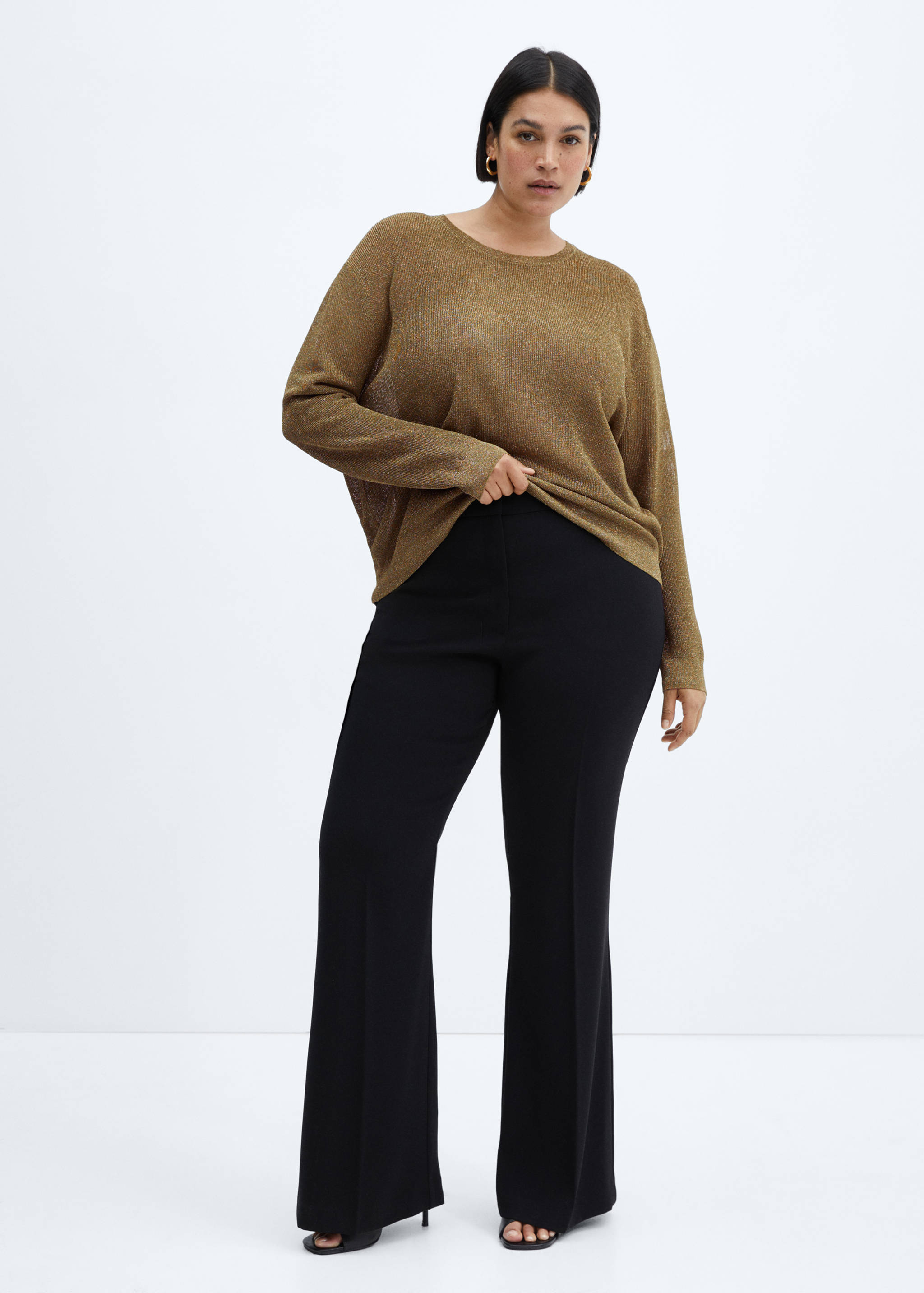 Crewneck lurex sweater - Details of the article 3