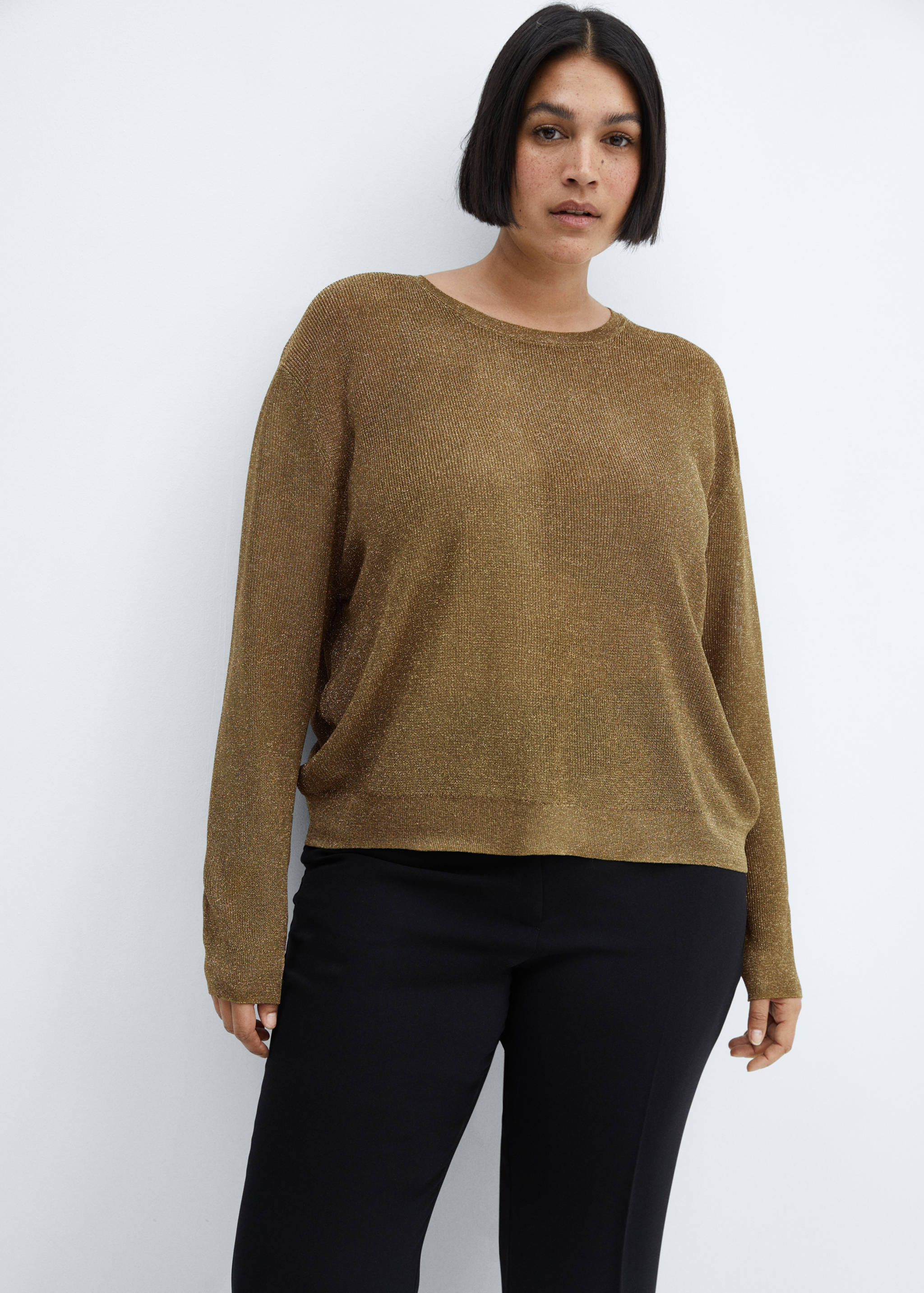 Crewneck lurex sweater - Details of the article 5