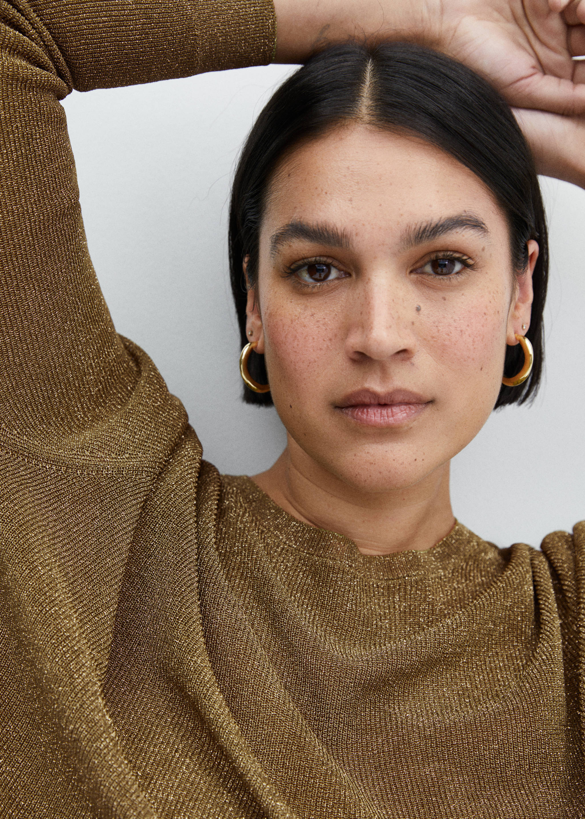 Crewneck lurex sweater - Details of the article 4