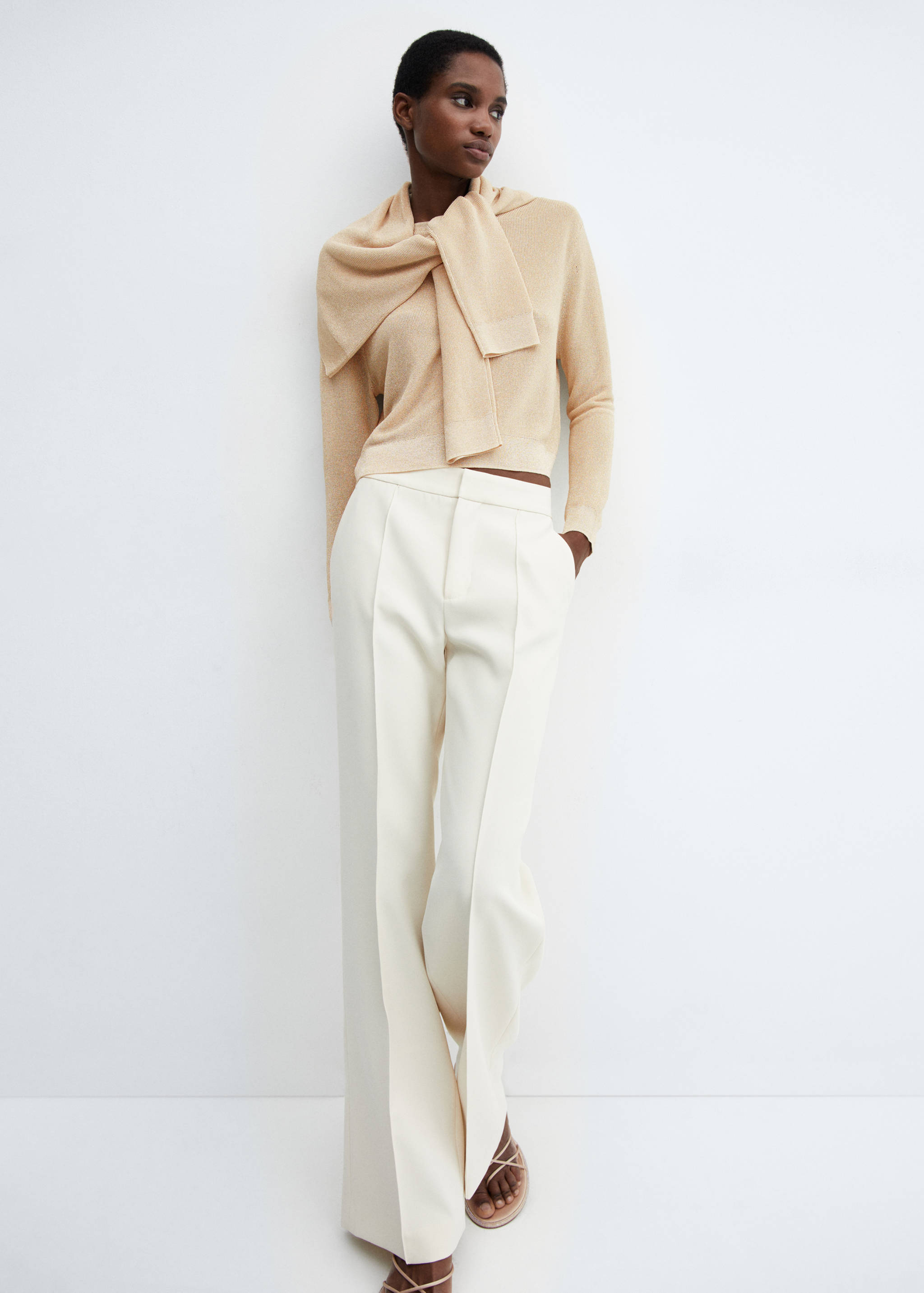 Crewneck lurex sweater - Details of the article 2