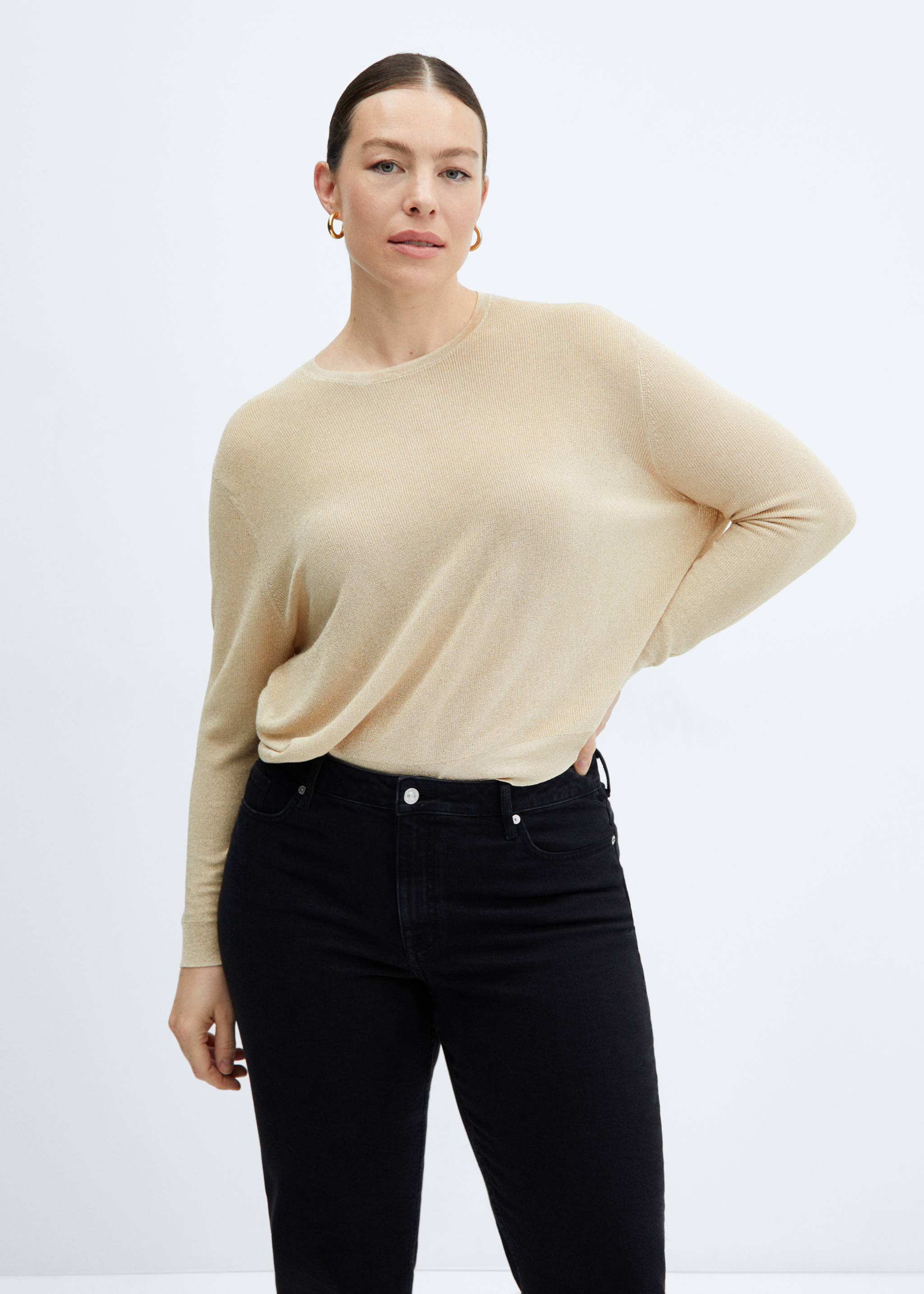 Crewneck lurex sweater - Details of the article 5