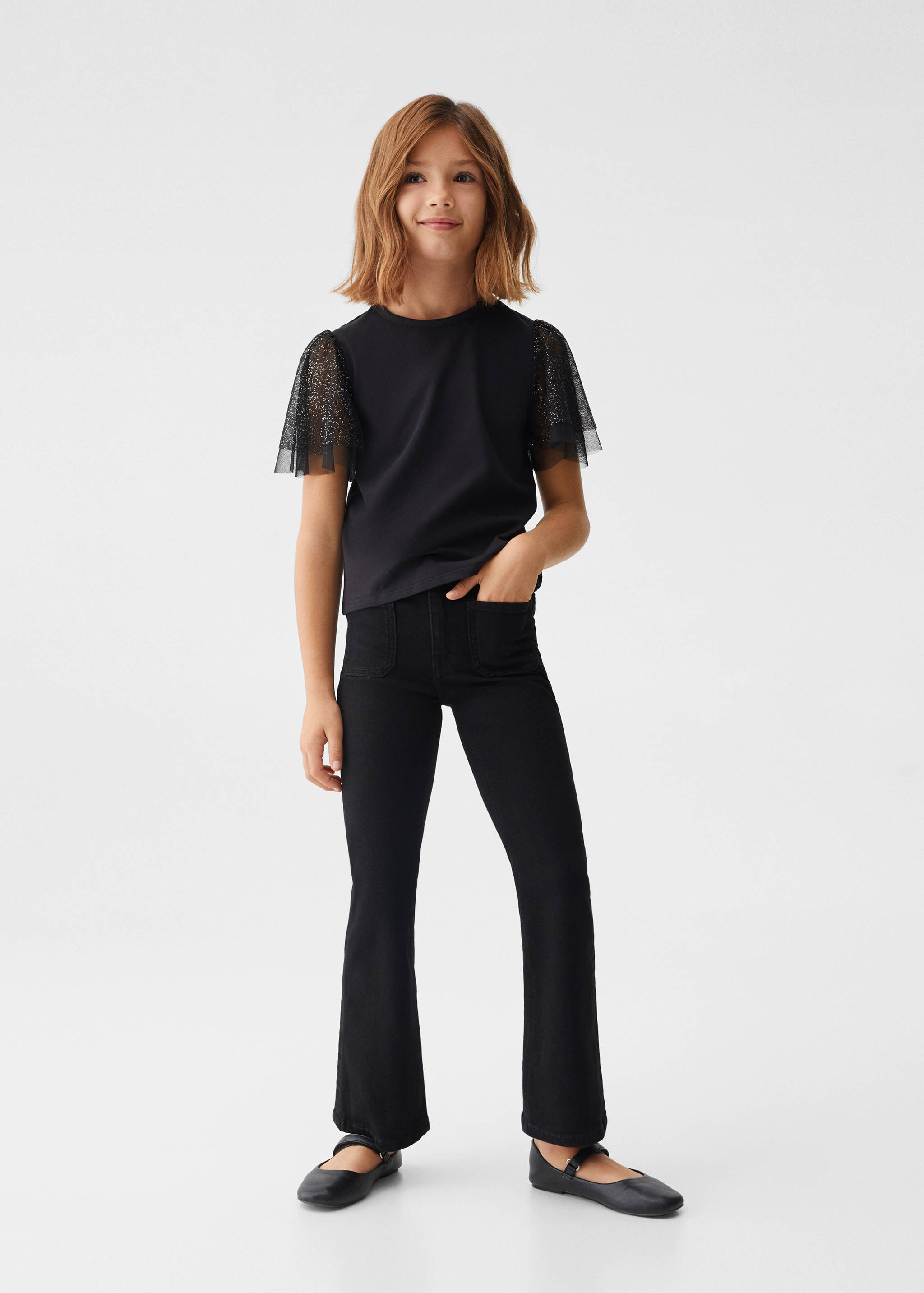 Tulle short-sleeved t-shirt - General plane