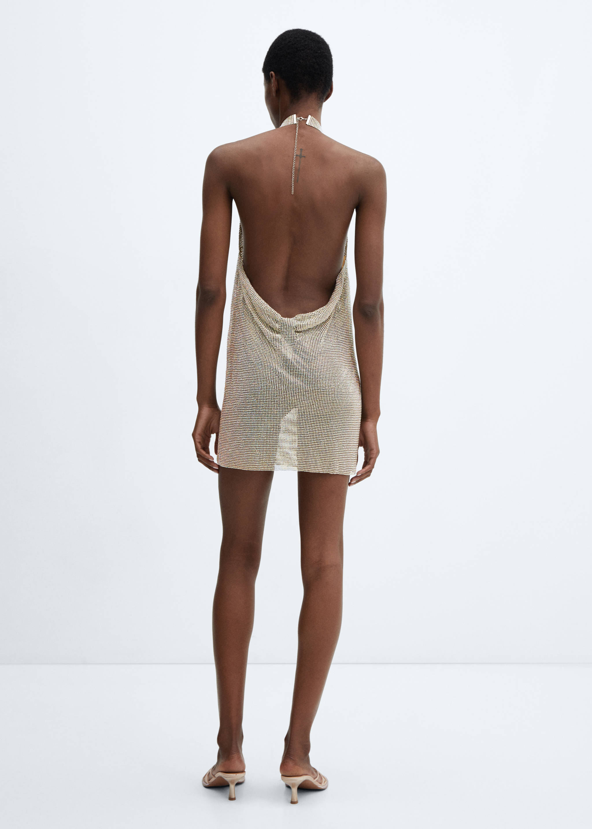 Crystal mesh dress - Reverse of the article