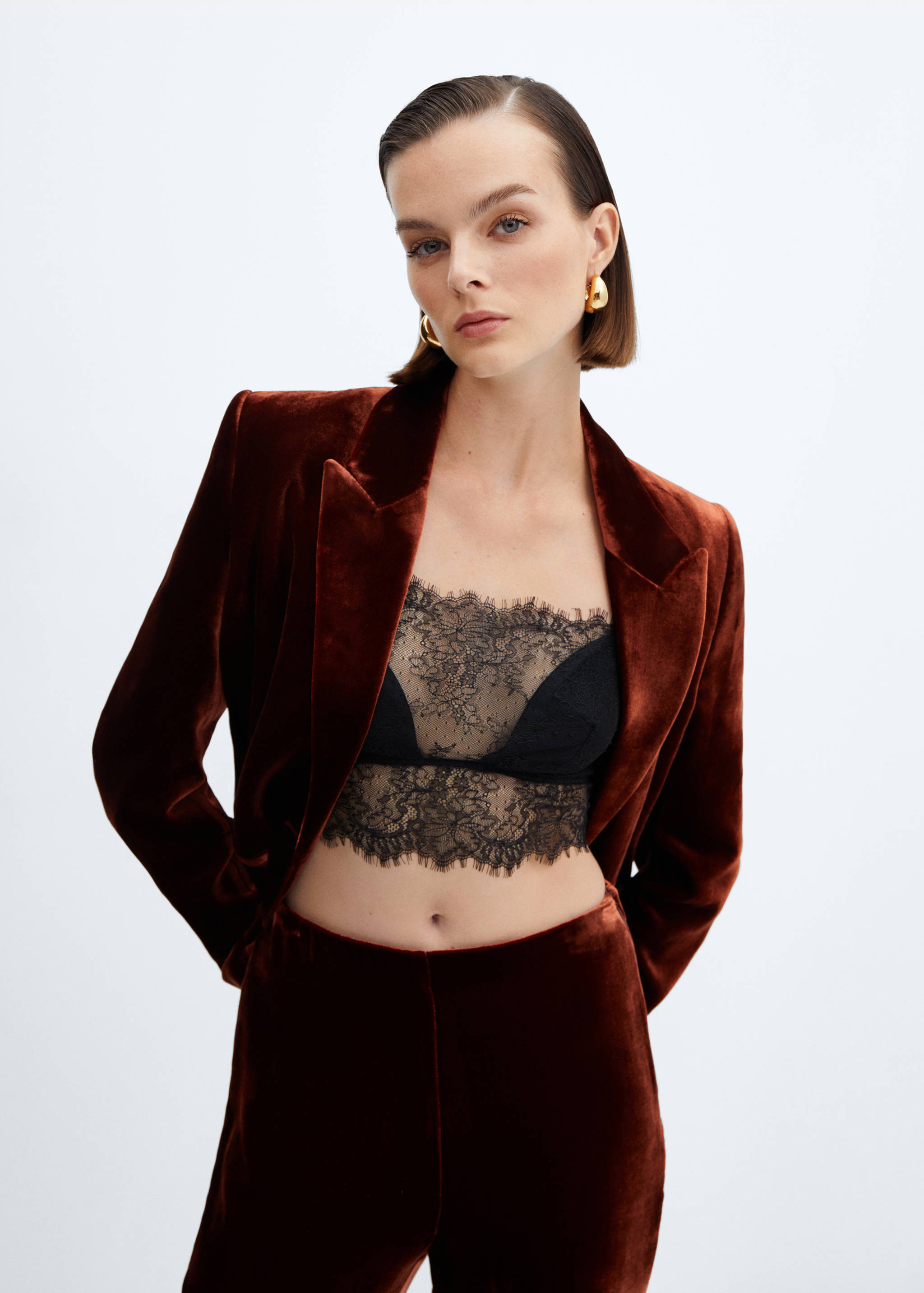 Lace bralette - Medium plane