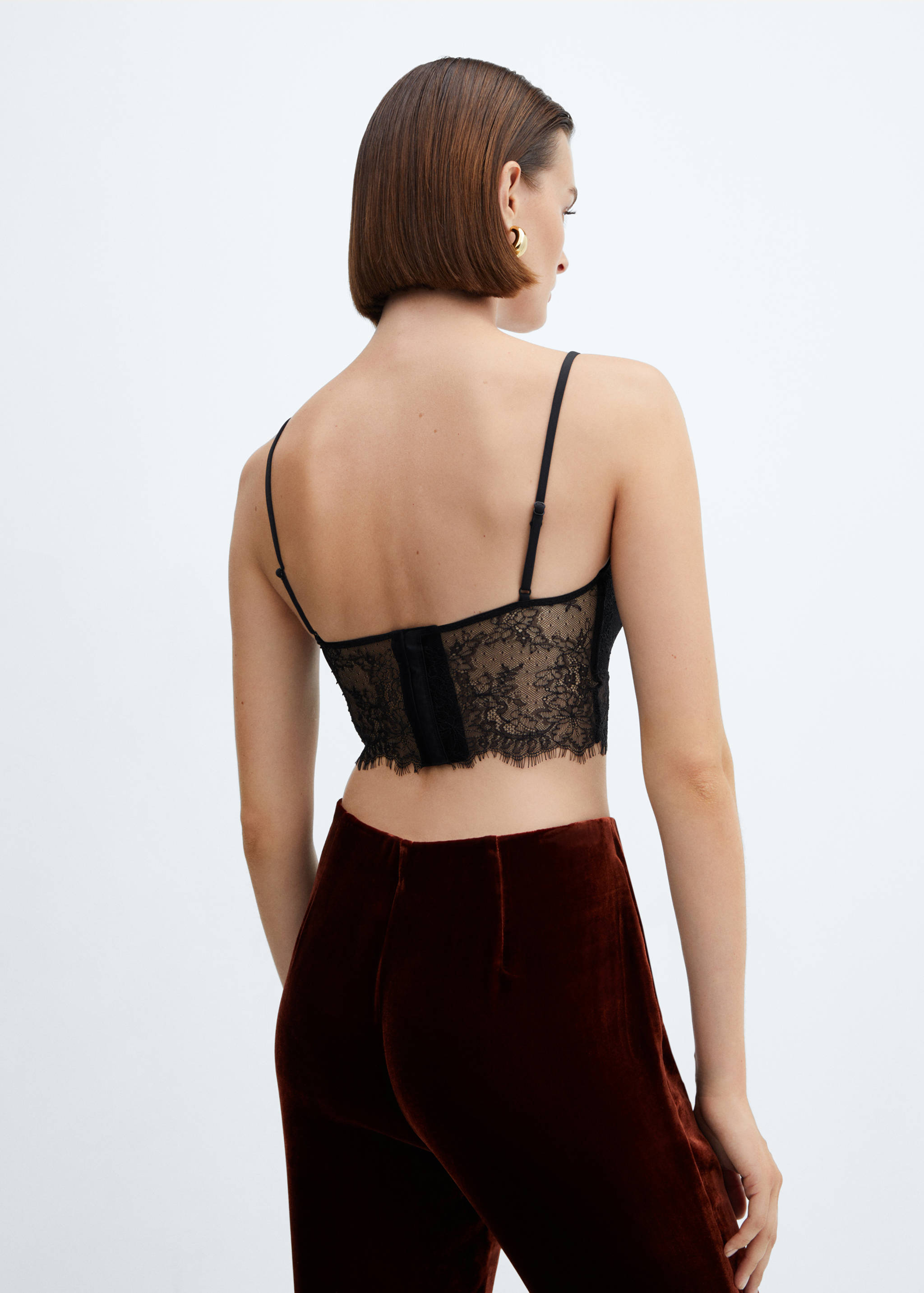 Lace bralette - Reverse of the article