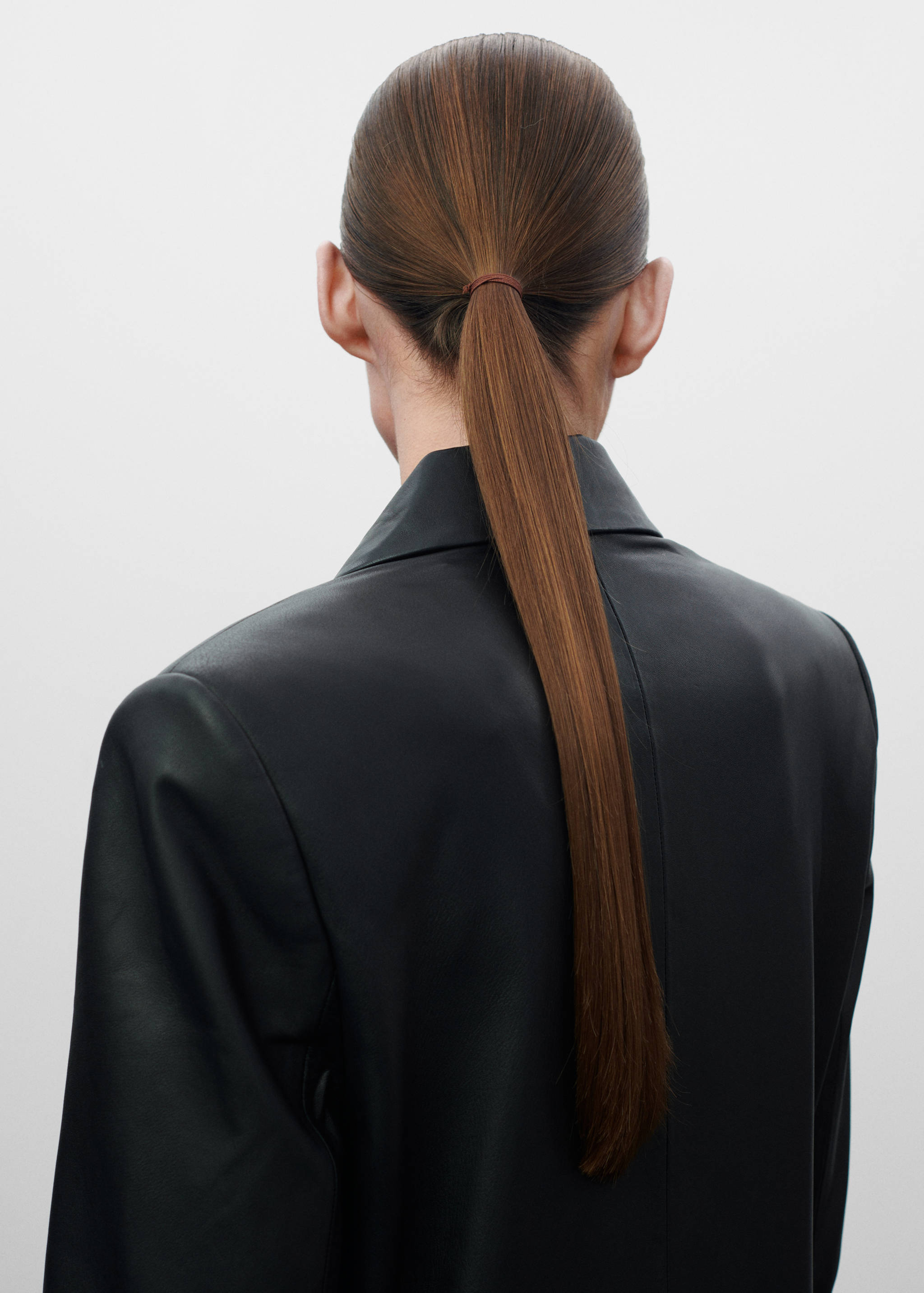 Двубортное пальто из кожи - Деталь изделия 6