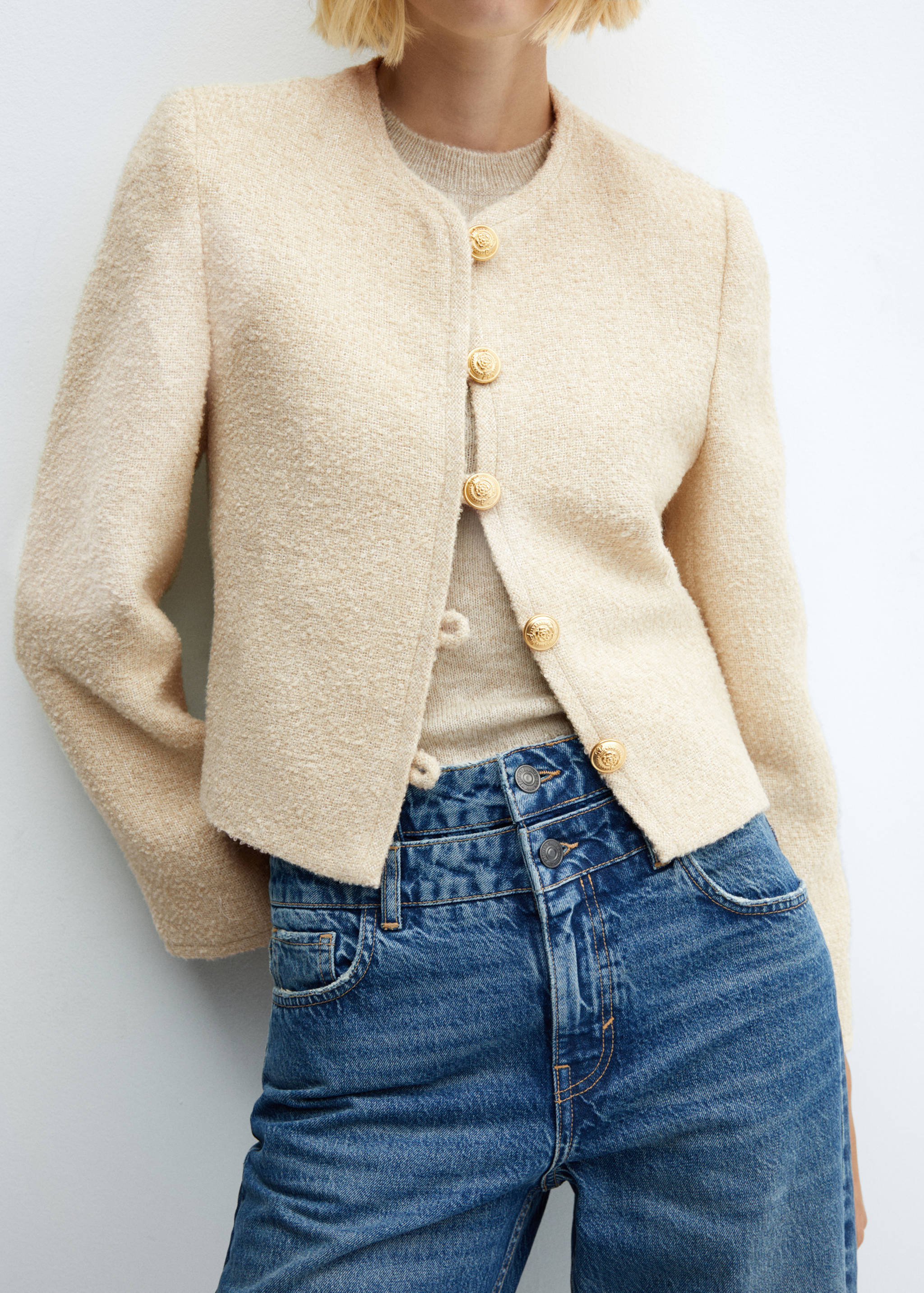 Tweed jacket with jewel buttons - Details of the article 6