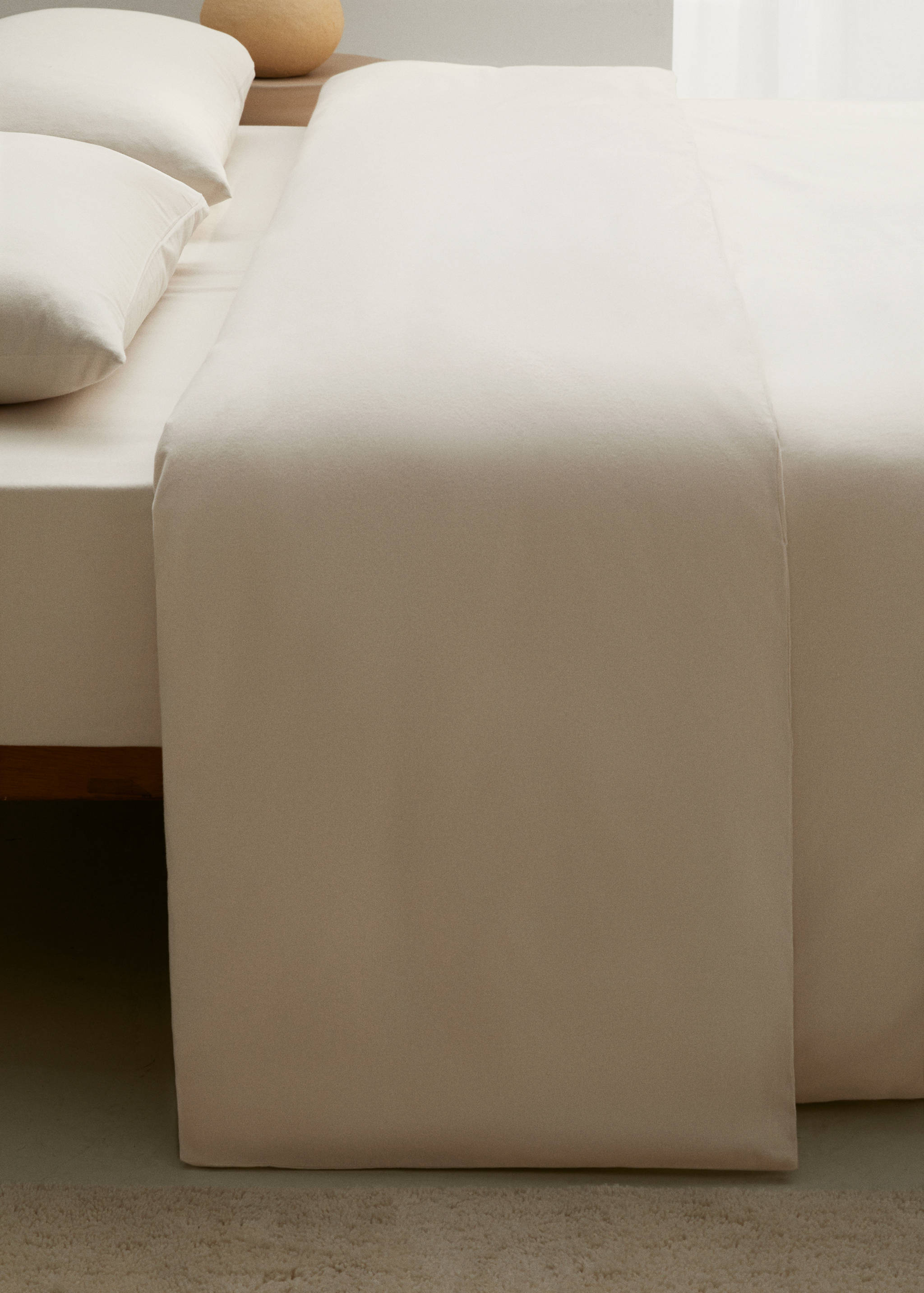 Einfarbiger Bettbezug aus Flanell für 135/140 cm Bett - Detail des Artikels 7