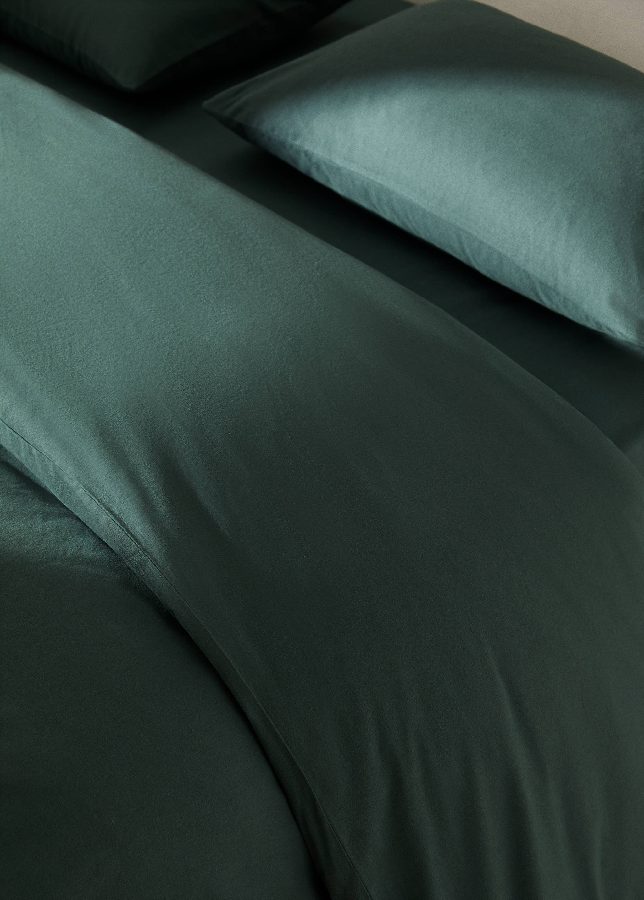 Einfarbiger Bettbezug aus Flanell für 135/140 cm Bett - Detail des Artikels 7