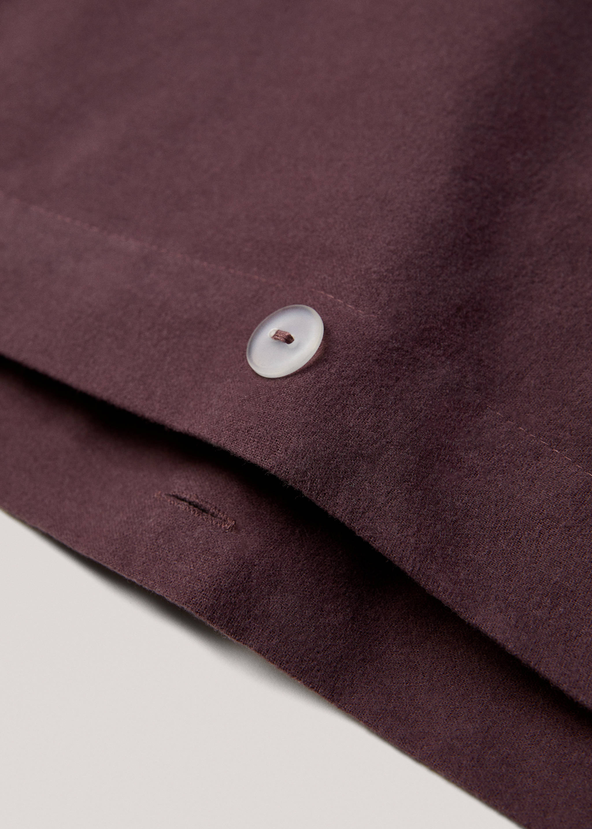 Einfarbiger Bettbezug aus Flanell für 135/140 cm Bett - Detail des Artikels 1
