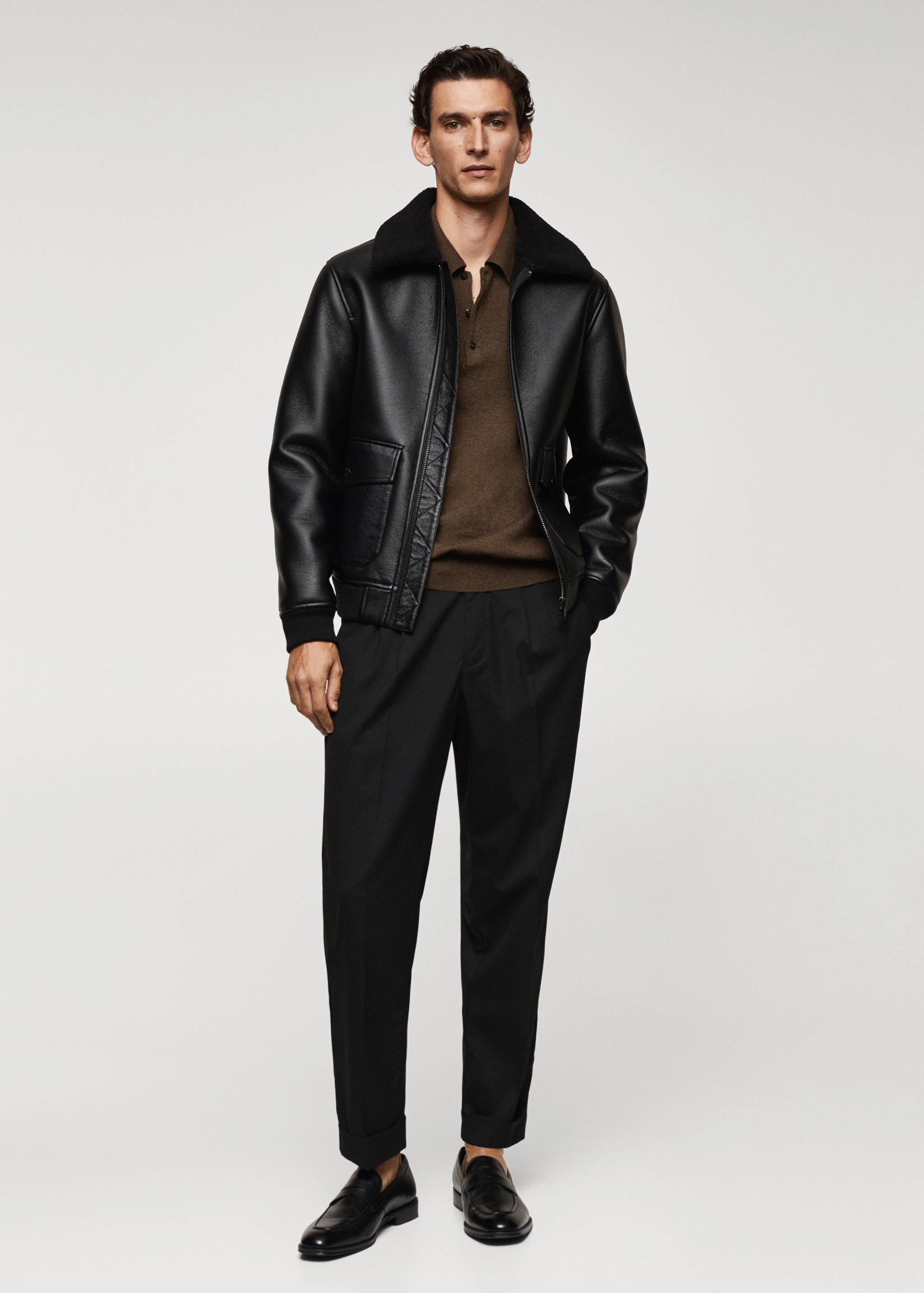 Blouson double face simili-cuir - Plan général