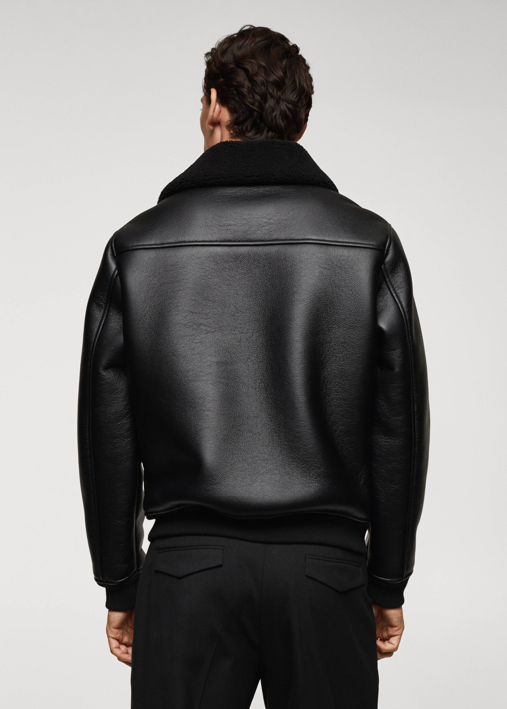 Blouson double face simili-cuir - Verso de l’article