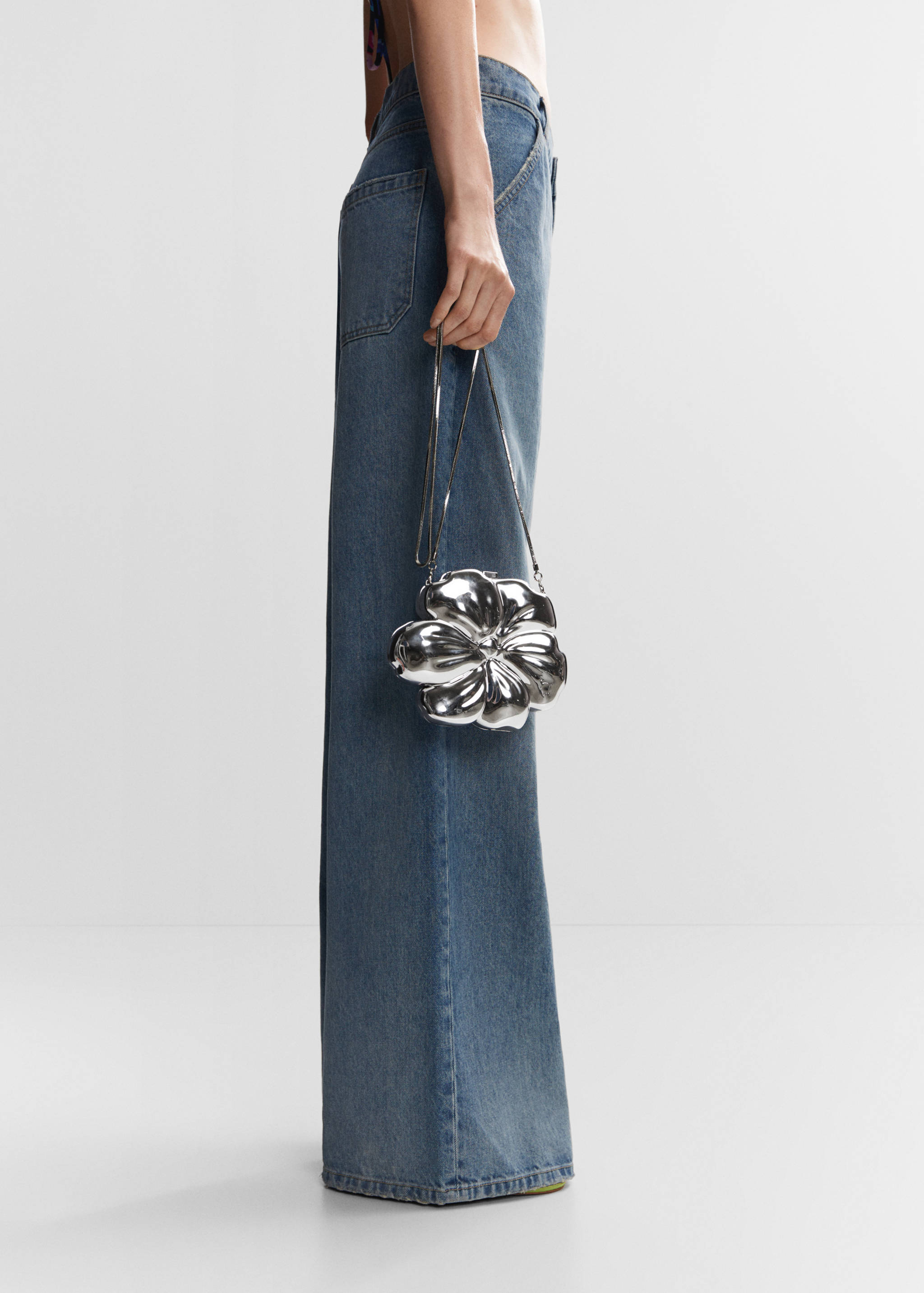 Metallic clutch bag - General plane