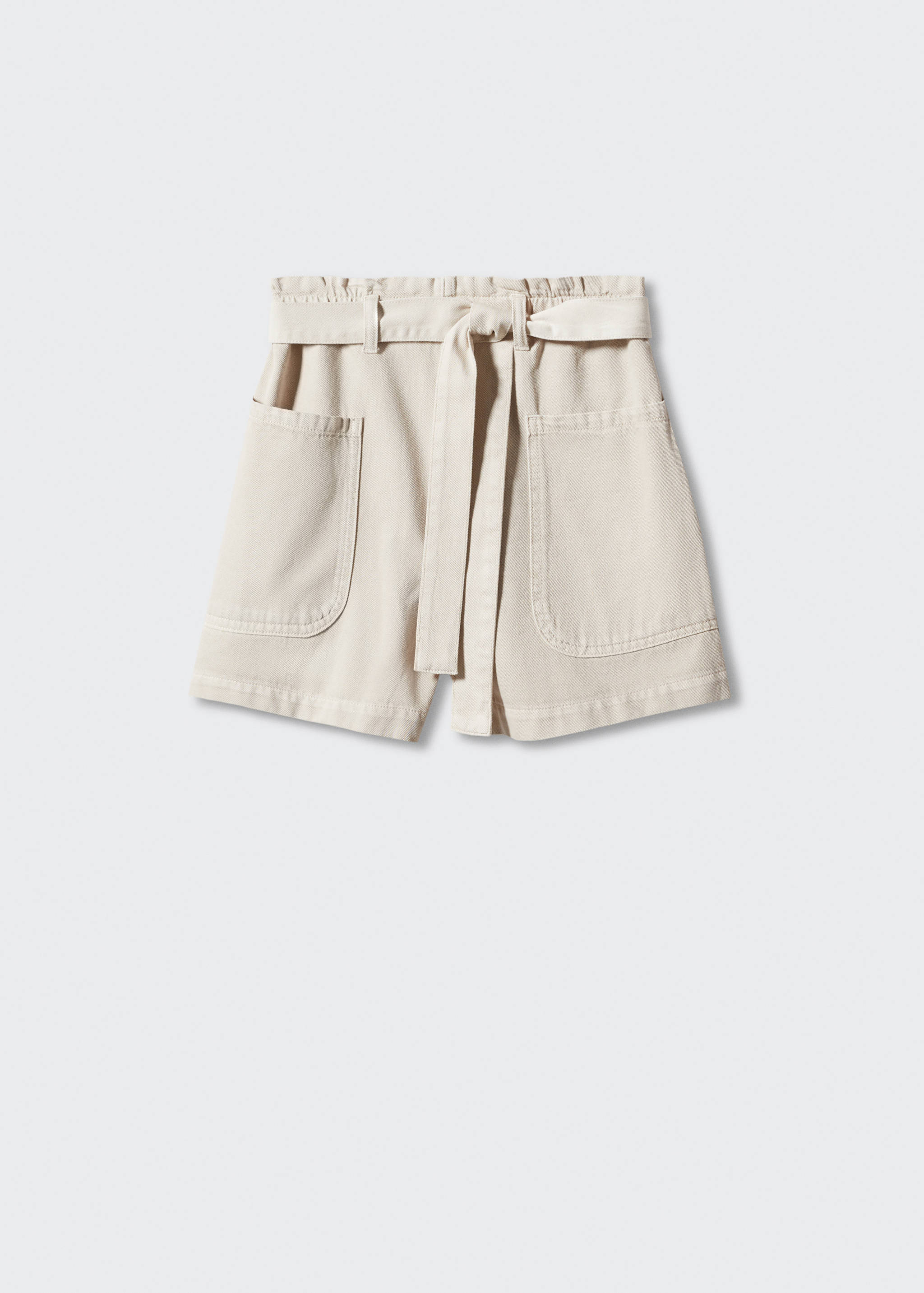 Paperbag shorts with belt - Article without model
