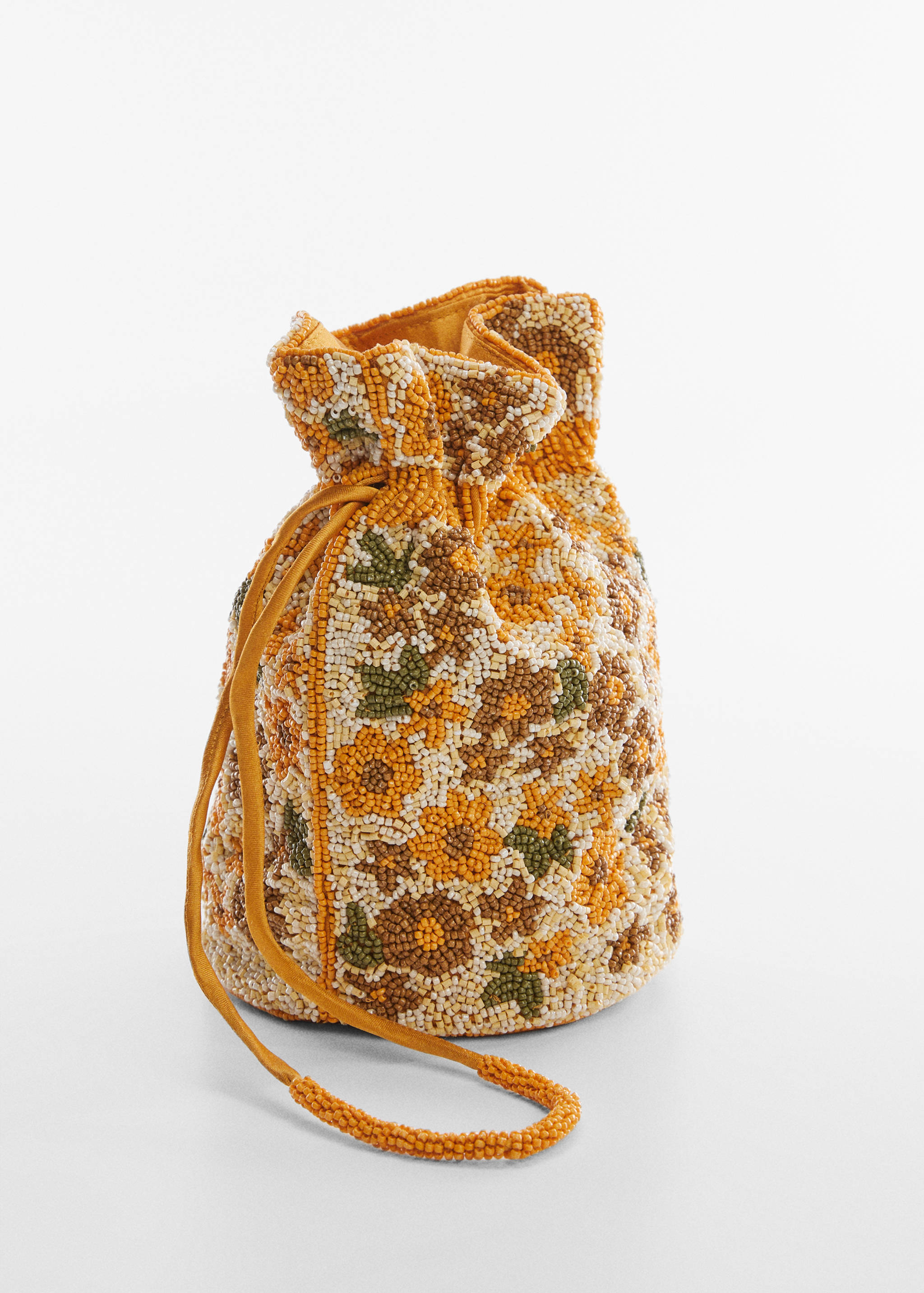 Combined beads bucket hat with pocket - Medium plane