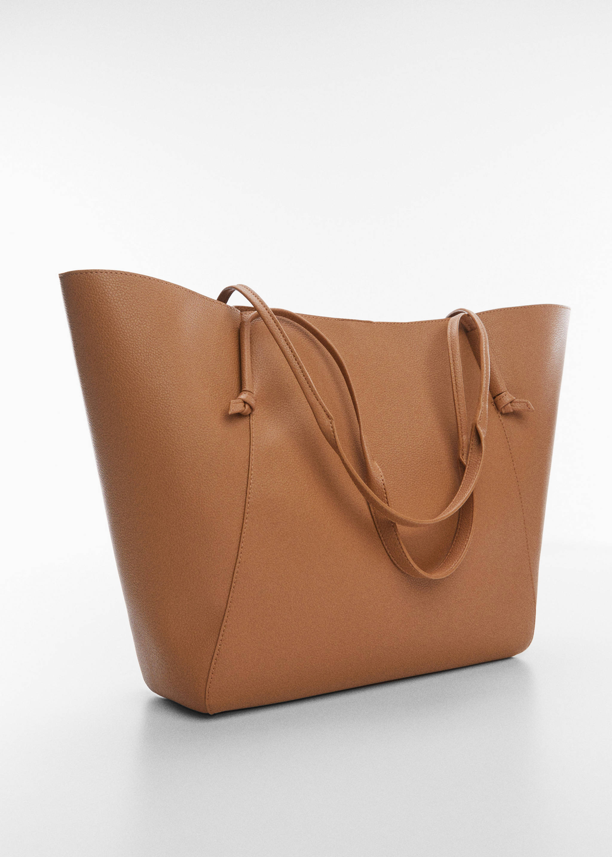 Knot handle shopper bag - Medium plane