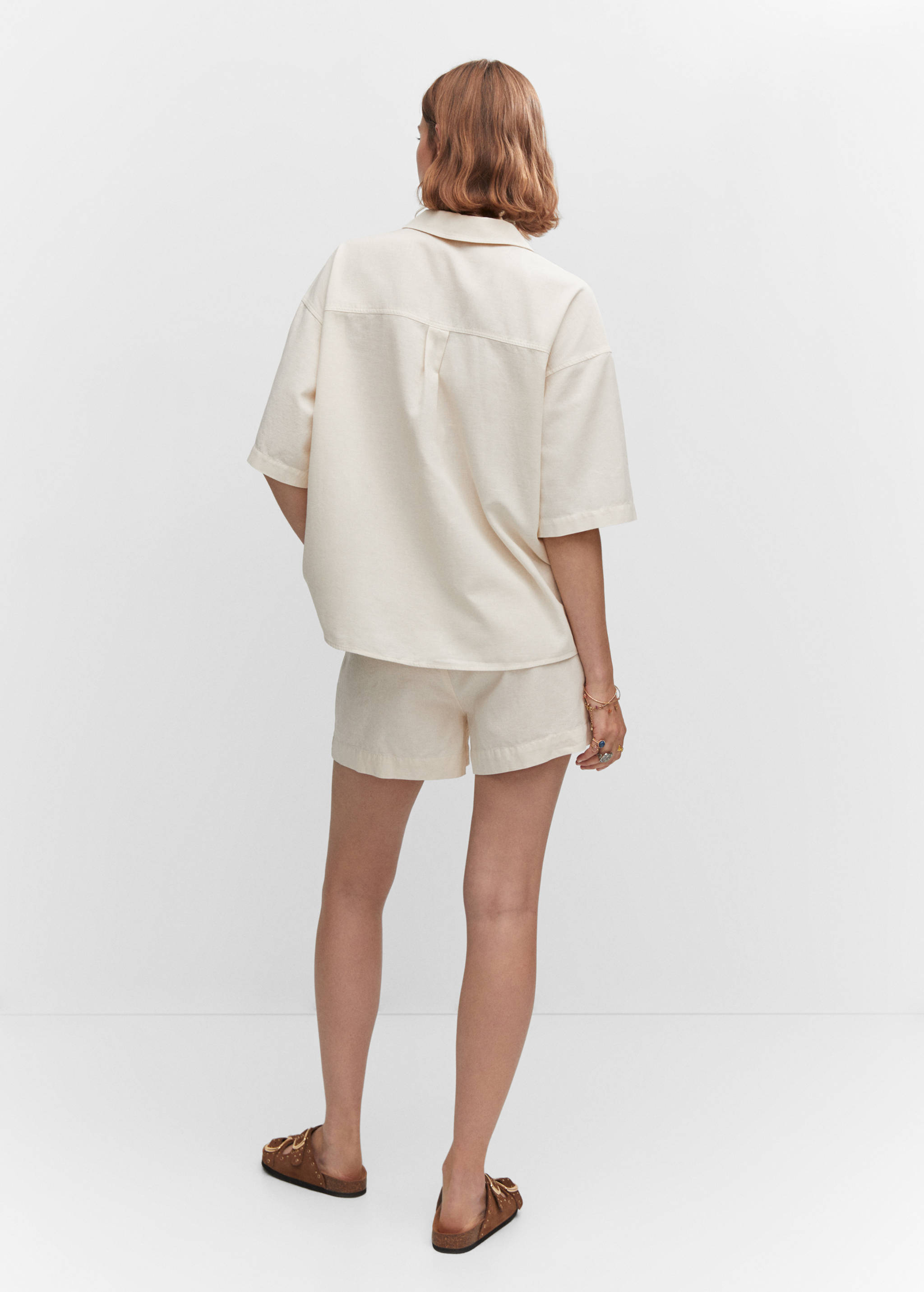 Camisa algodón lino - Reverso del artículo