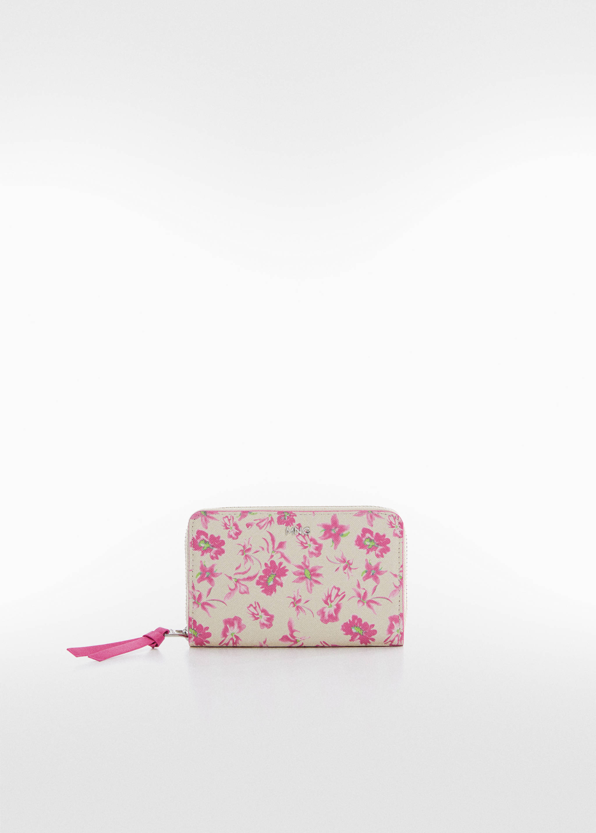 Floral saffiano-effect wallet - Article without model