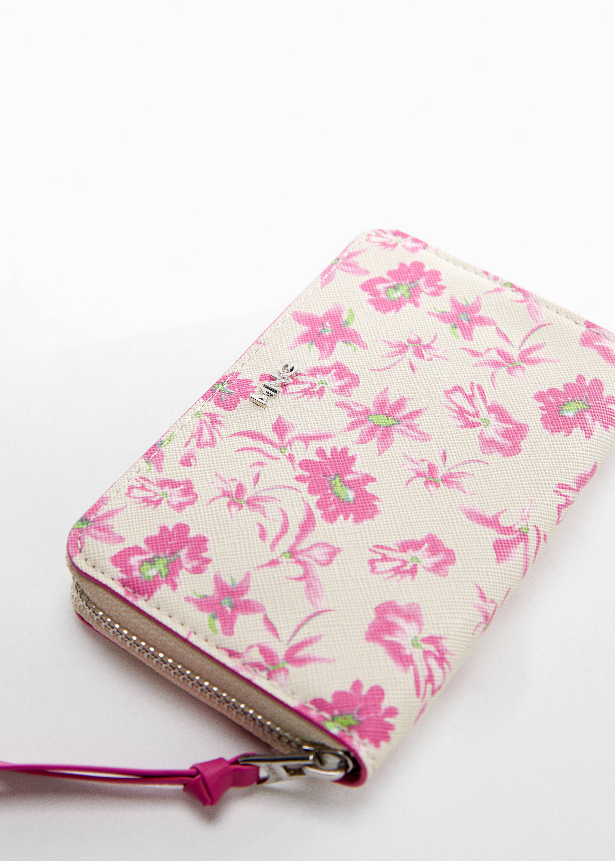 Floral saffiano-effect wallet - Details of the article 1