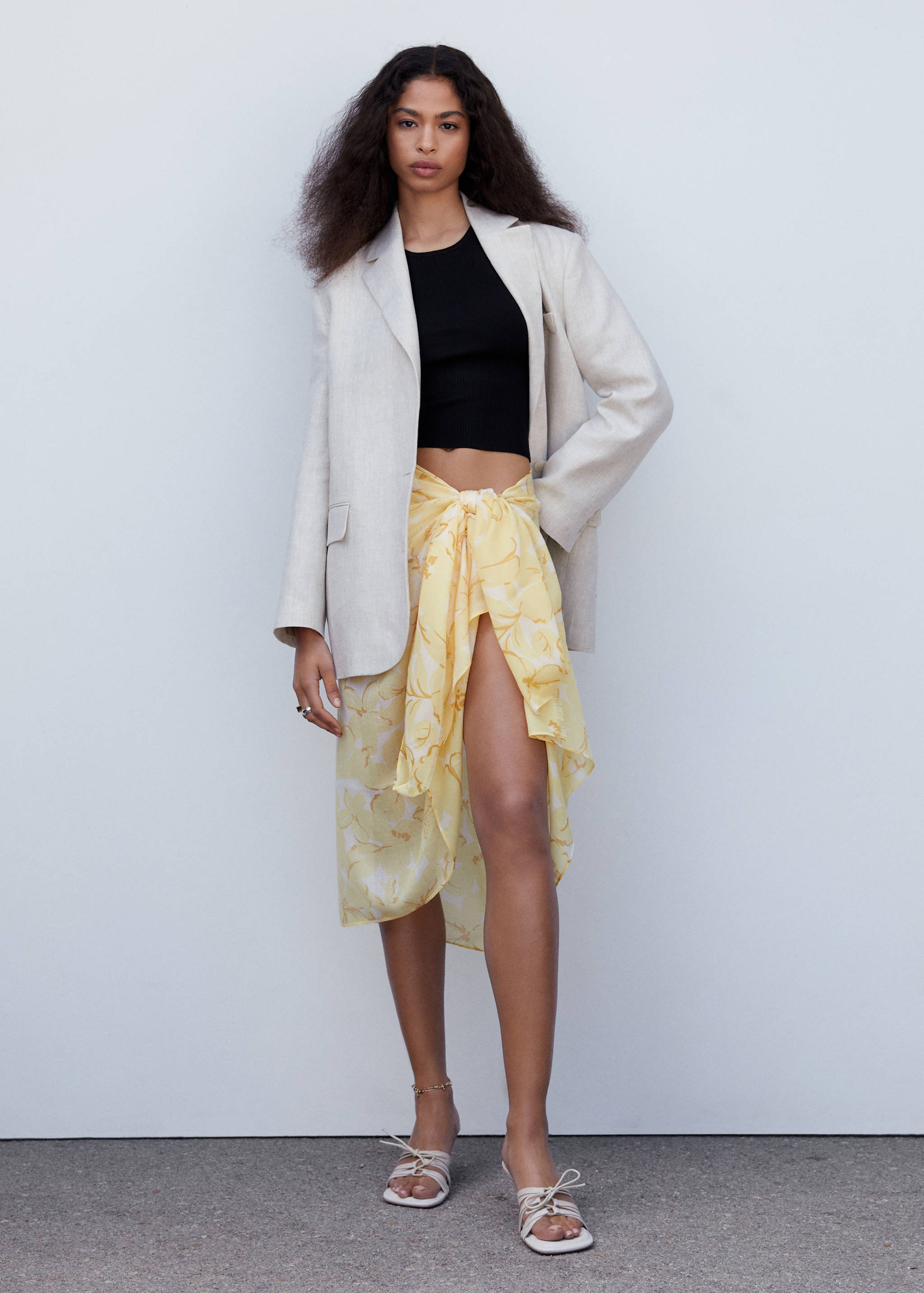 Top maille dos nu - Plan général