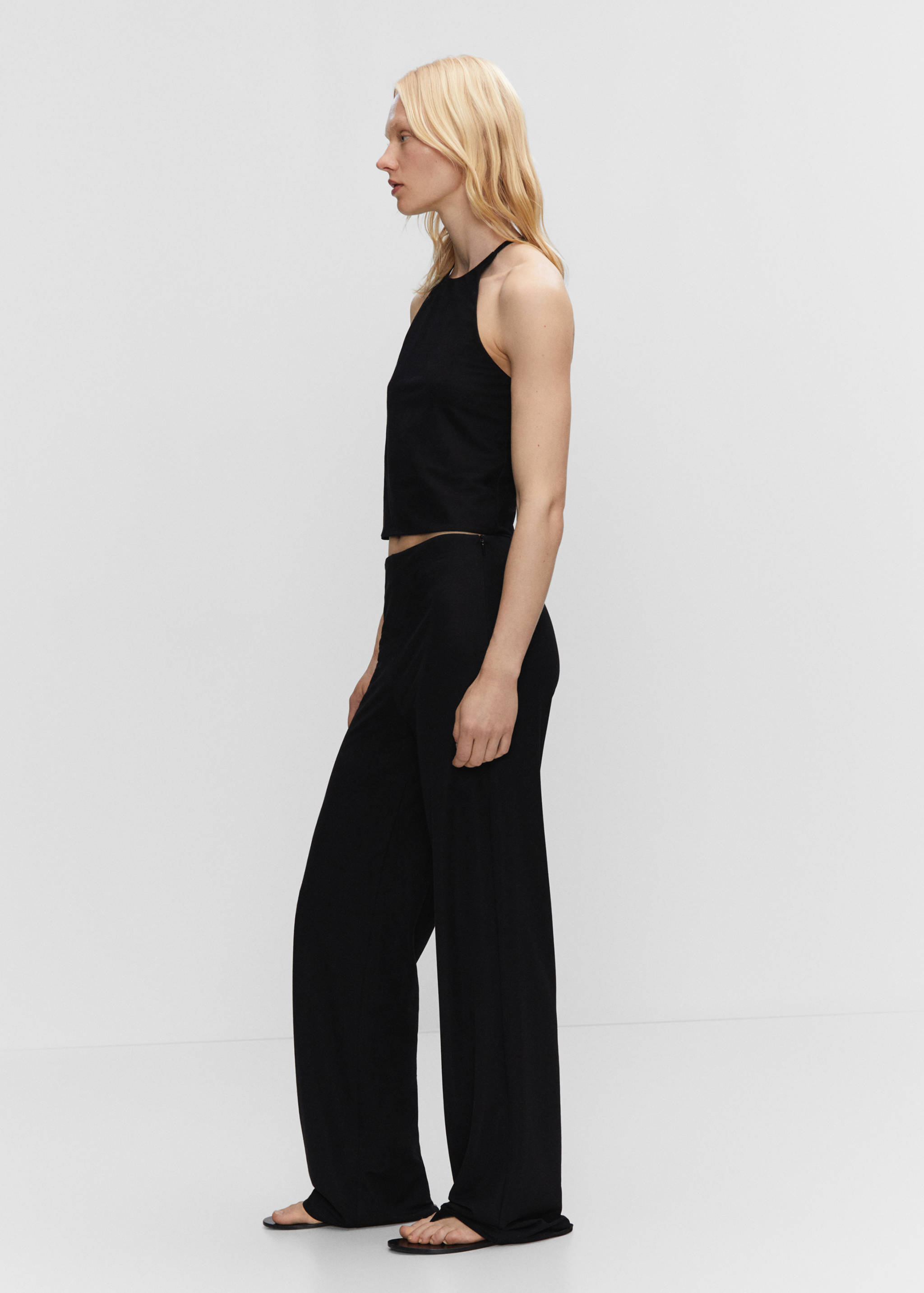 Knitted wide leg trousers - Details of the article 6
