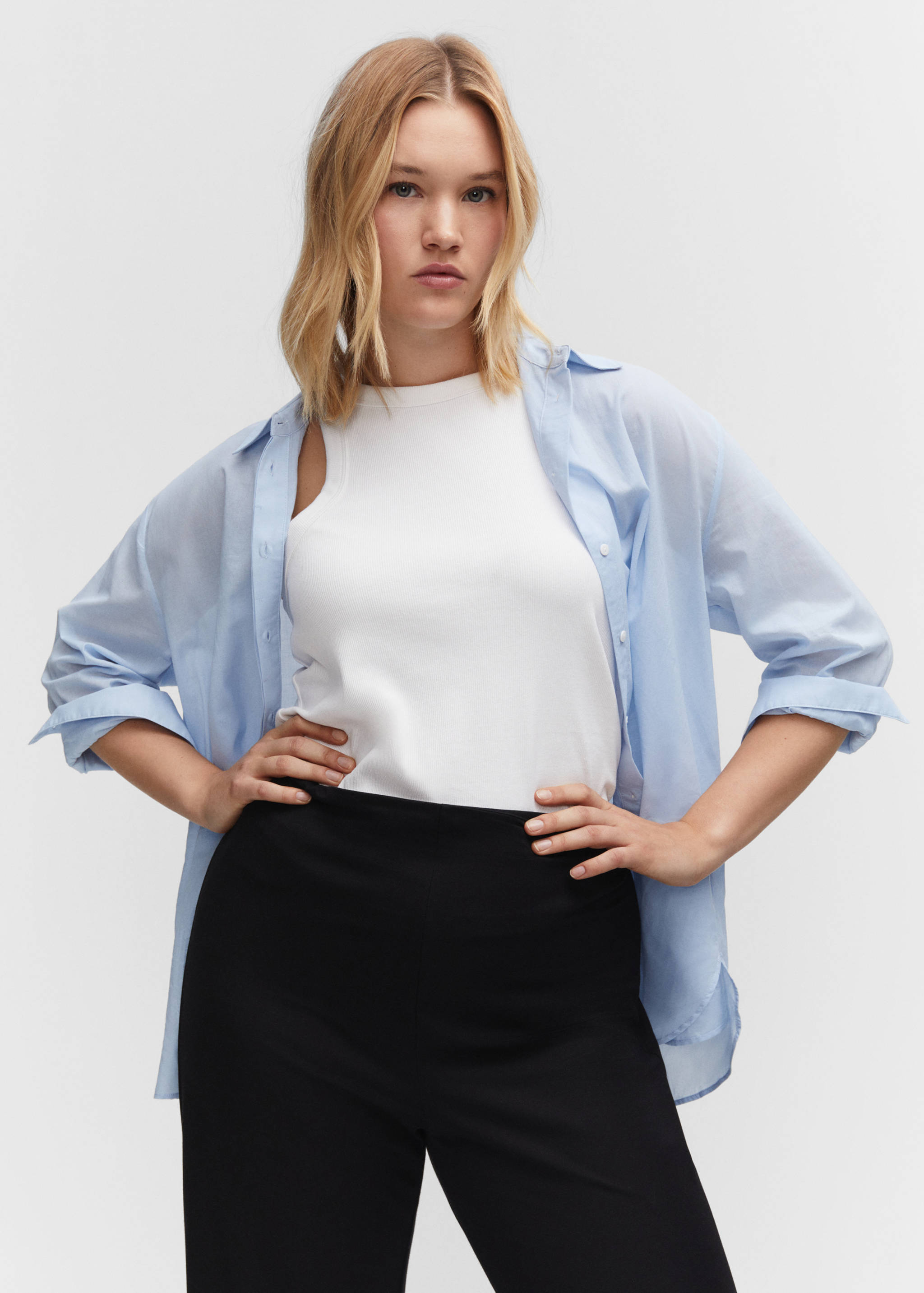 Knitted wide leg trousers - Details of the article 5