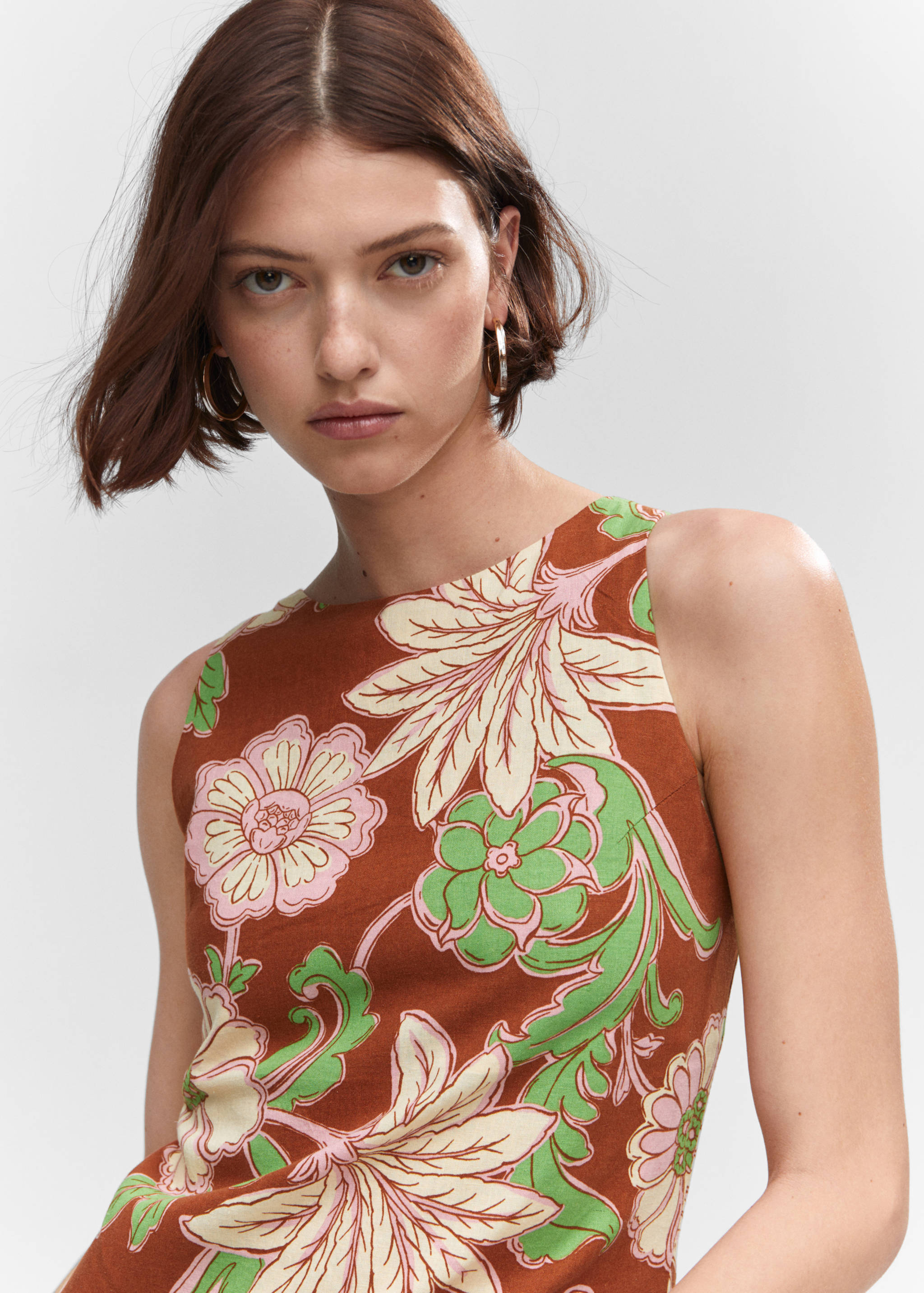 Vestido lino abertura espalda - Detalle del artículo 1