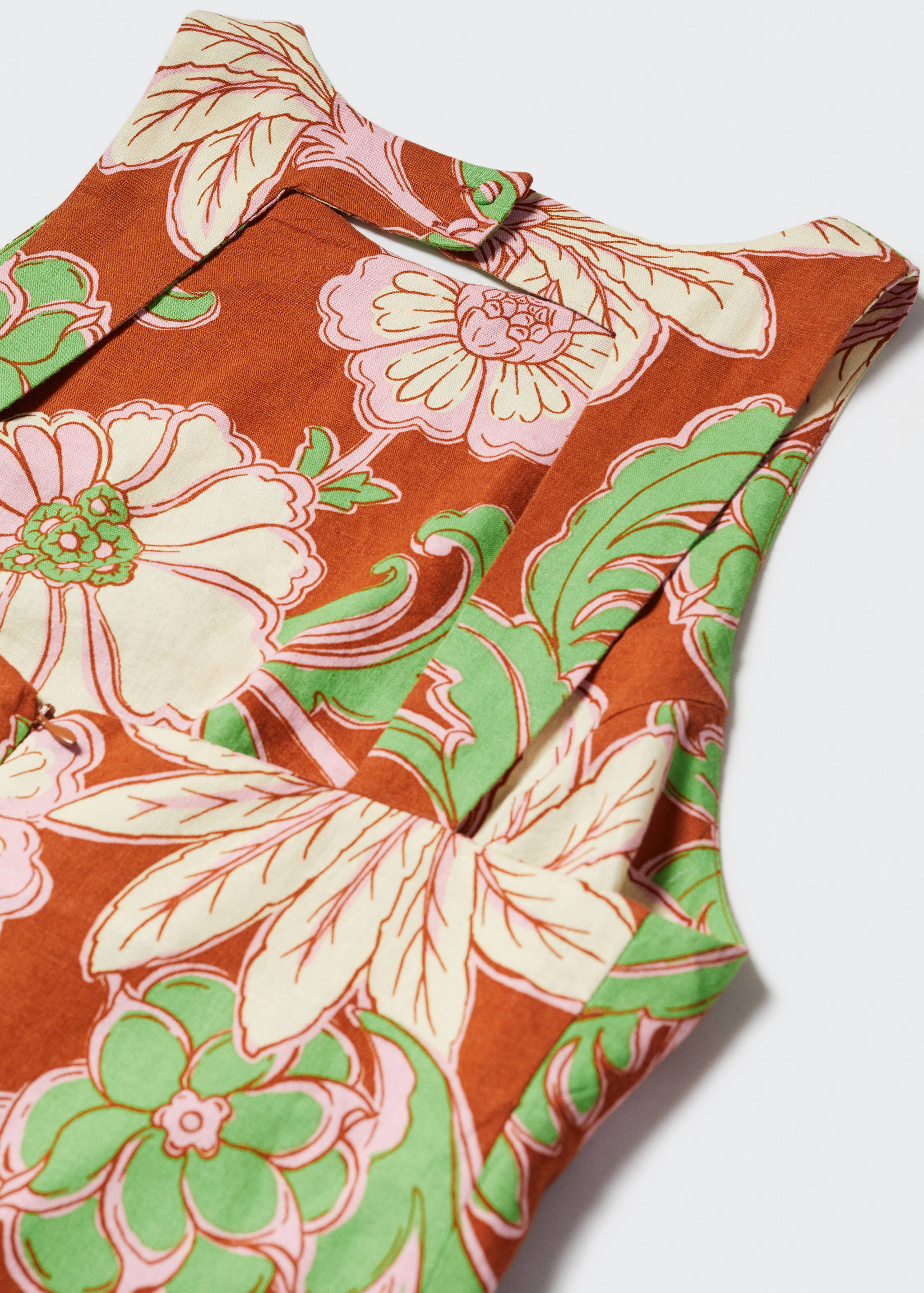 Vestido lino abertura espalda - Detalle del artículo 8