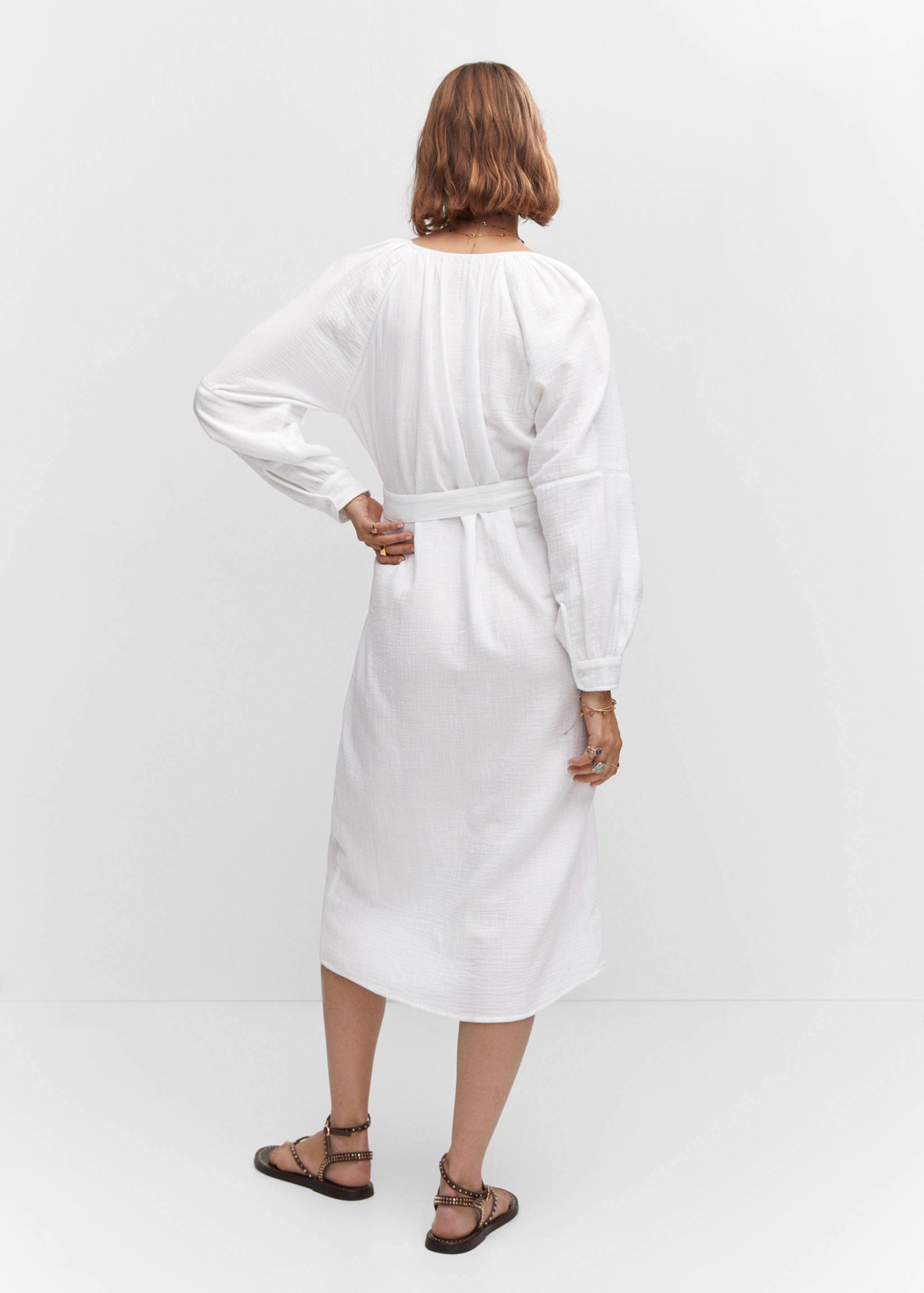 Robe coton ceinture - Verso de l’article