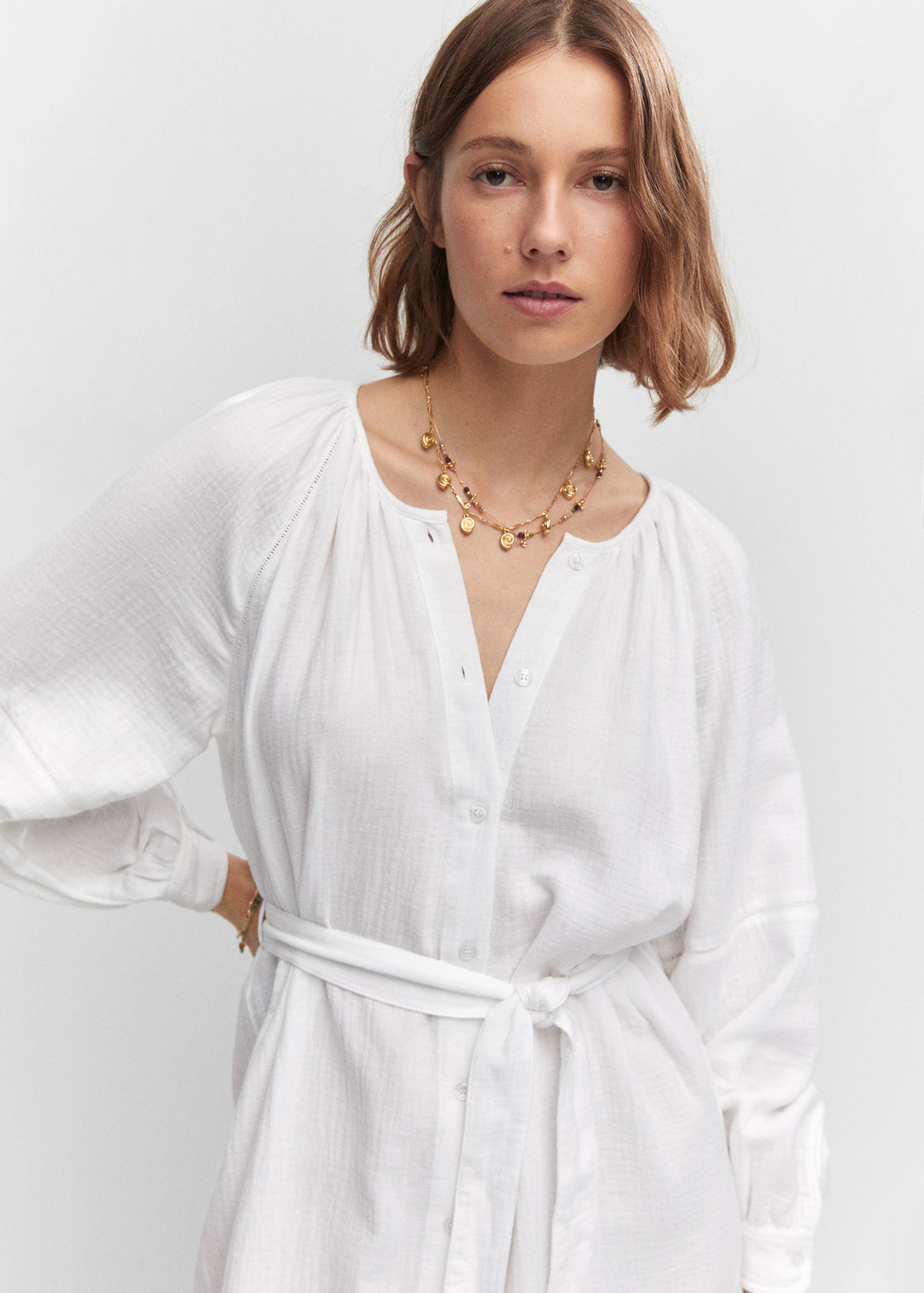 Robe coton ceinture - Détail de l'article 1