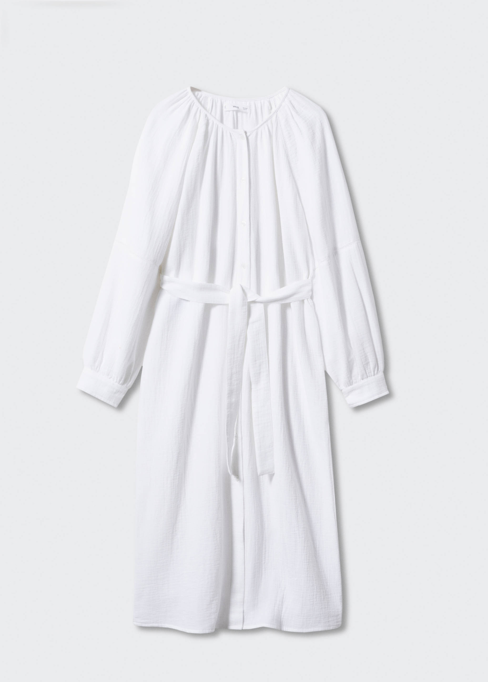 Robe coton ceinture - Article sans modèle