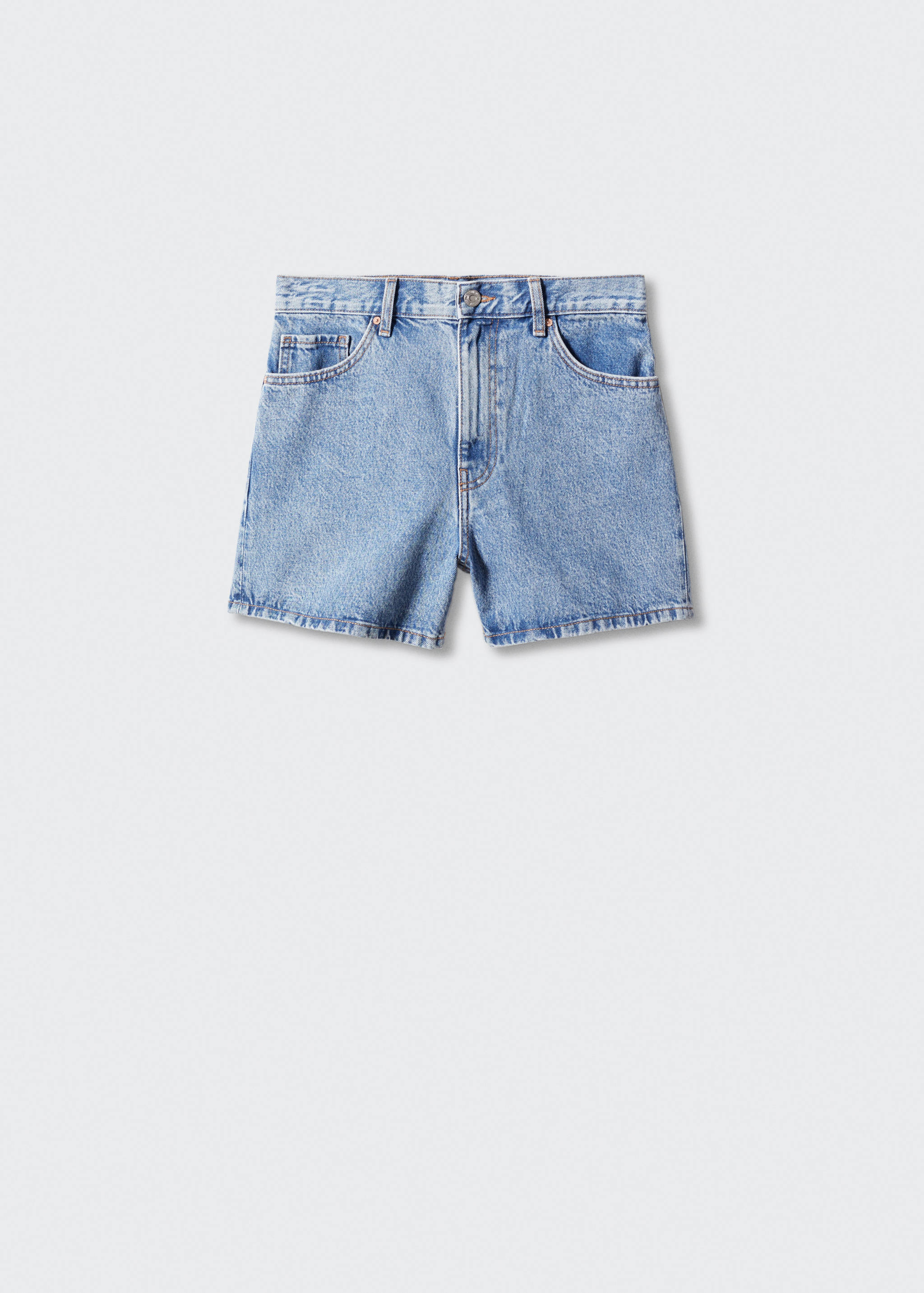 Jeans-Shorts mit hoher Taille - Artikel ohne Model